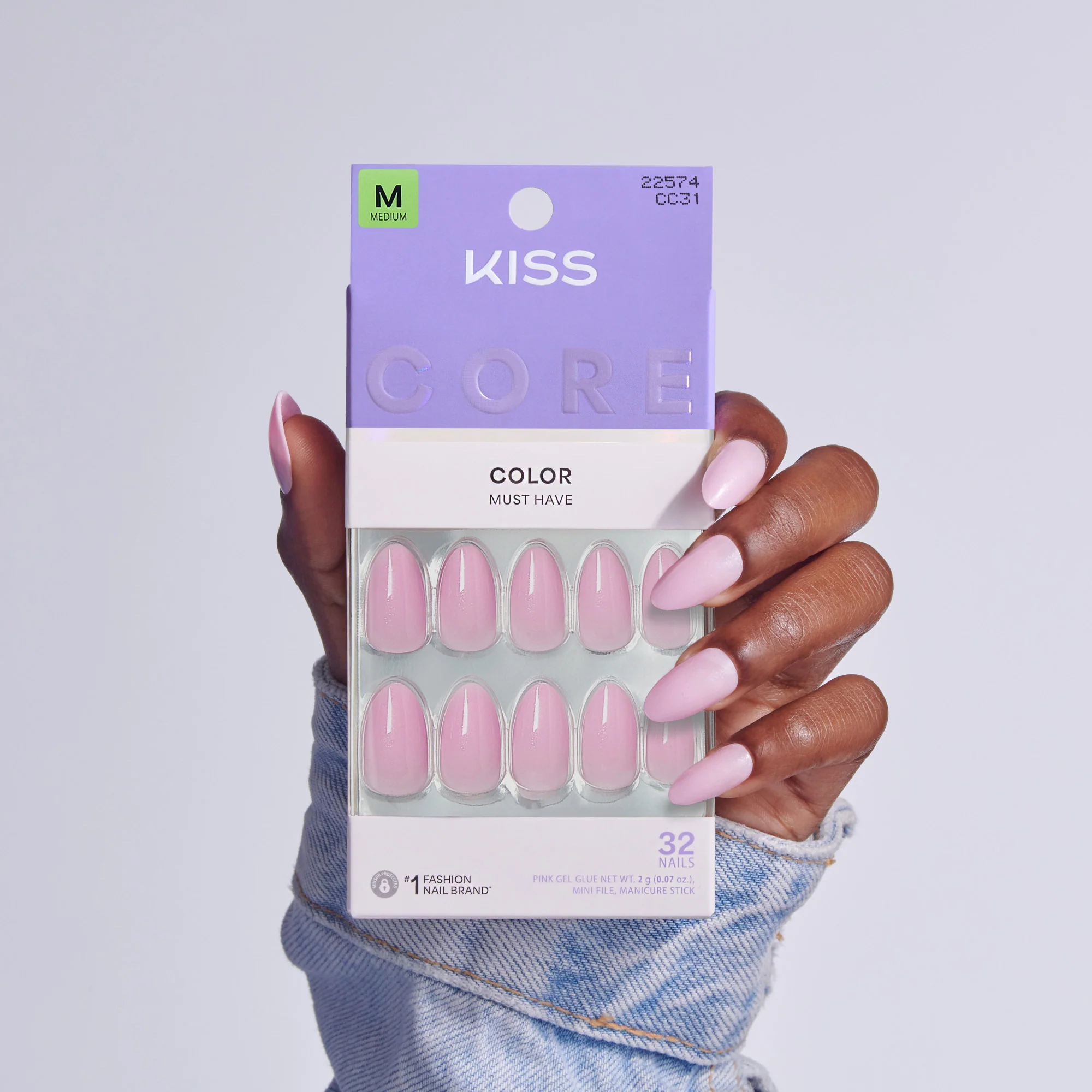 KISS CORE Color Press On Glue Nails - Lilt - Image 2