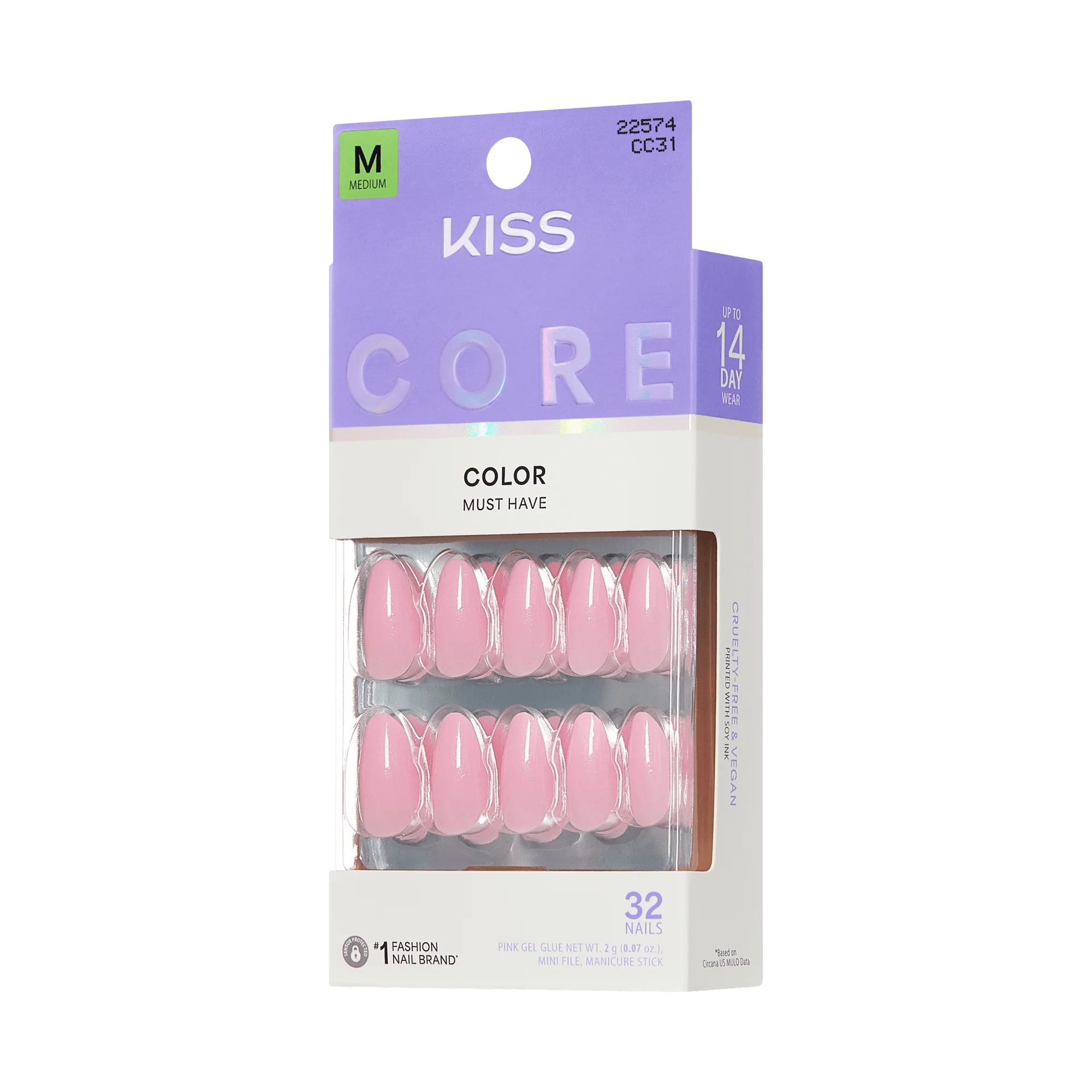 KISS CORE Color Press On Glue Nails - Lilt - Image 6
