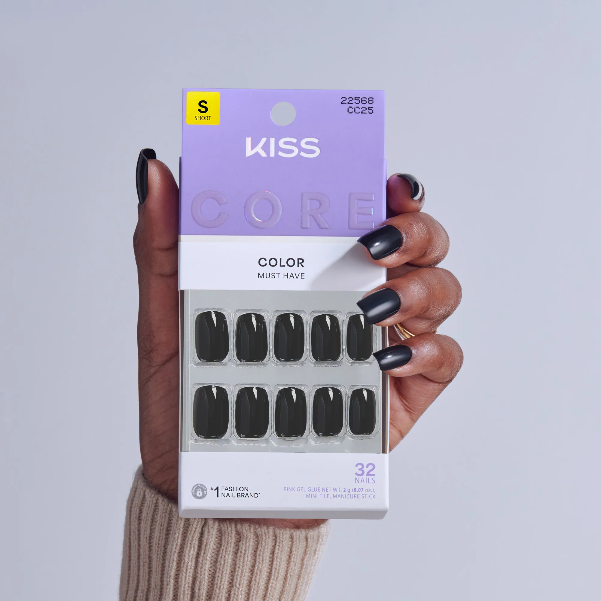 KISS CORE Color Press On Glue Nails - Photogenic - Image 2