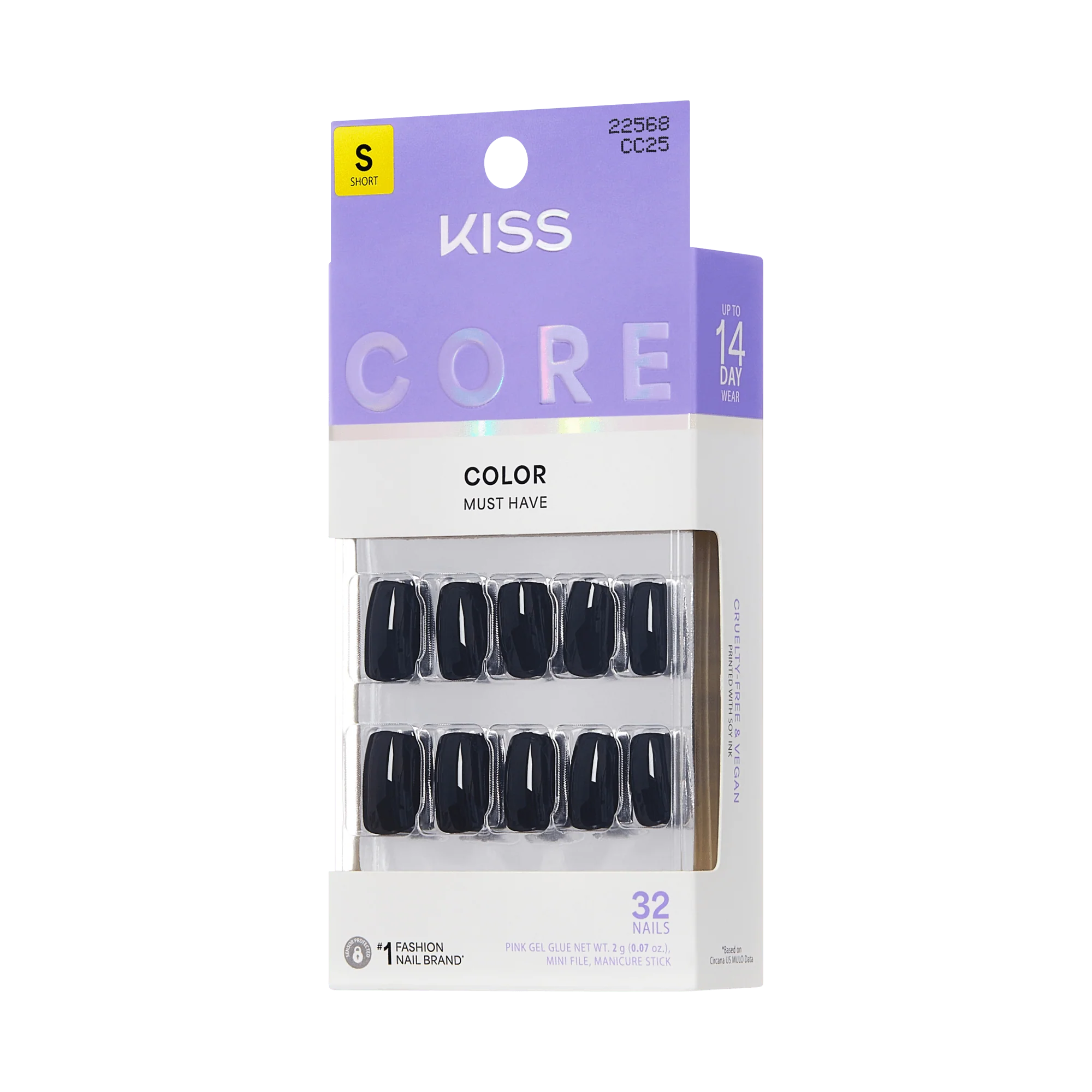 KISS CORE Color Press On Glue Nails - Photogenic - Image 6