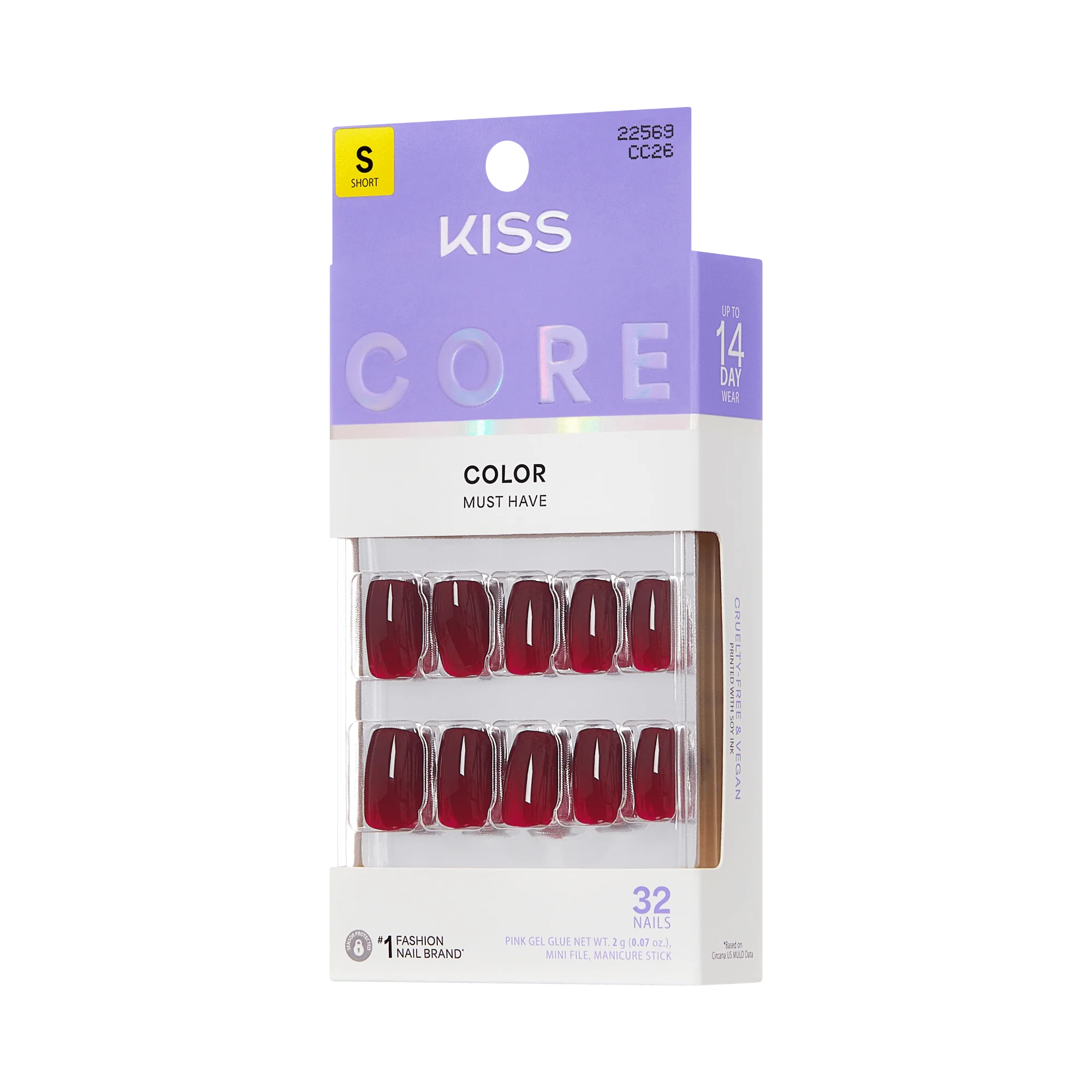 KISS CORE Color Press On Glue Nails - Sprightly - Image 6