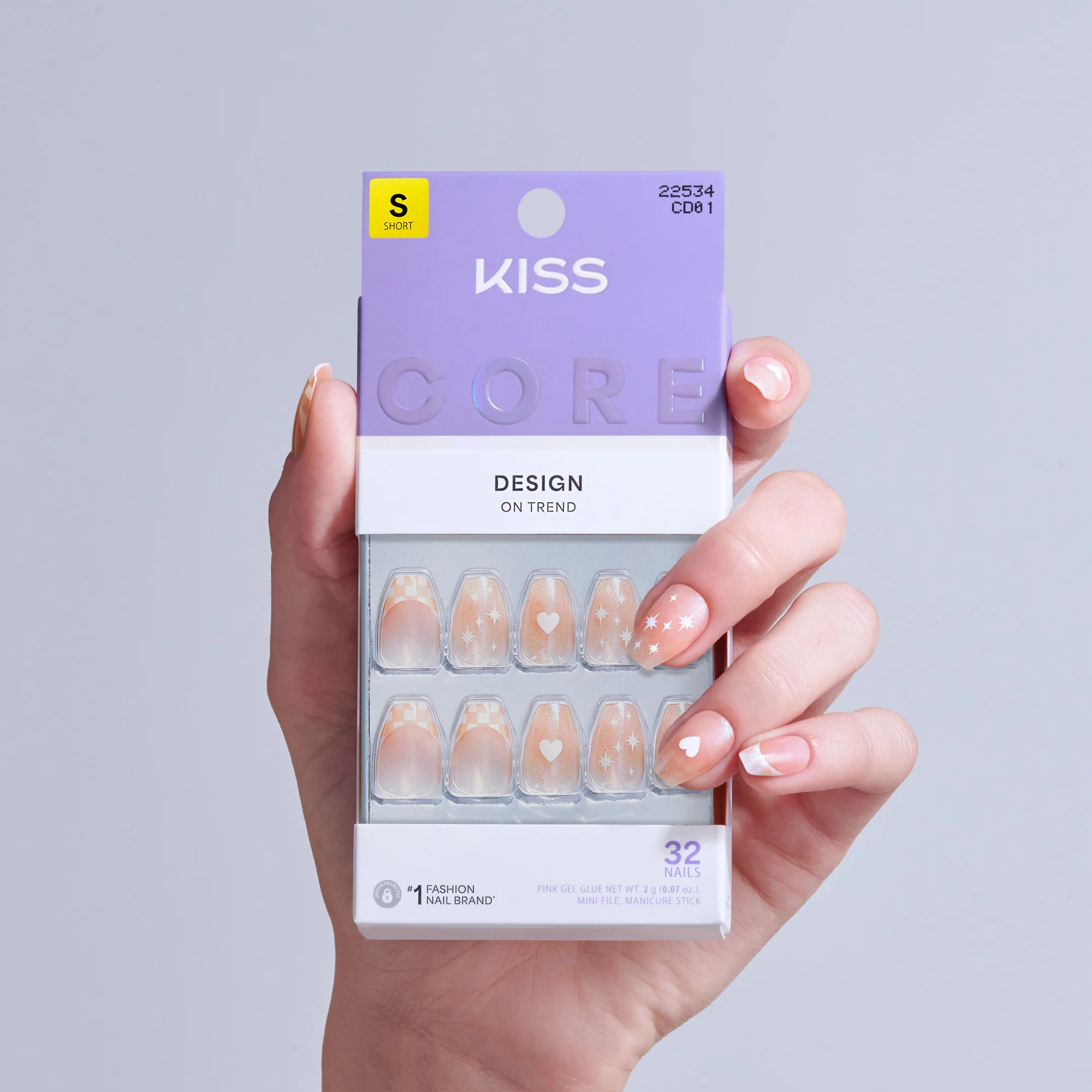 KISS CORE Design Press On Glue Nails - Cheers - Image 2