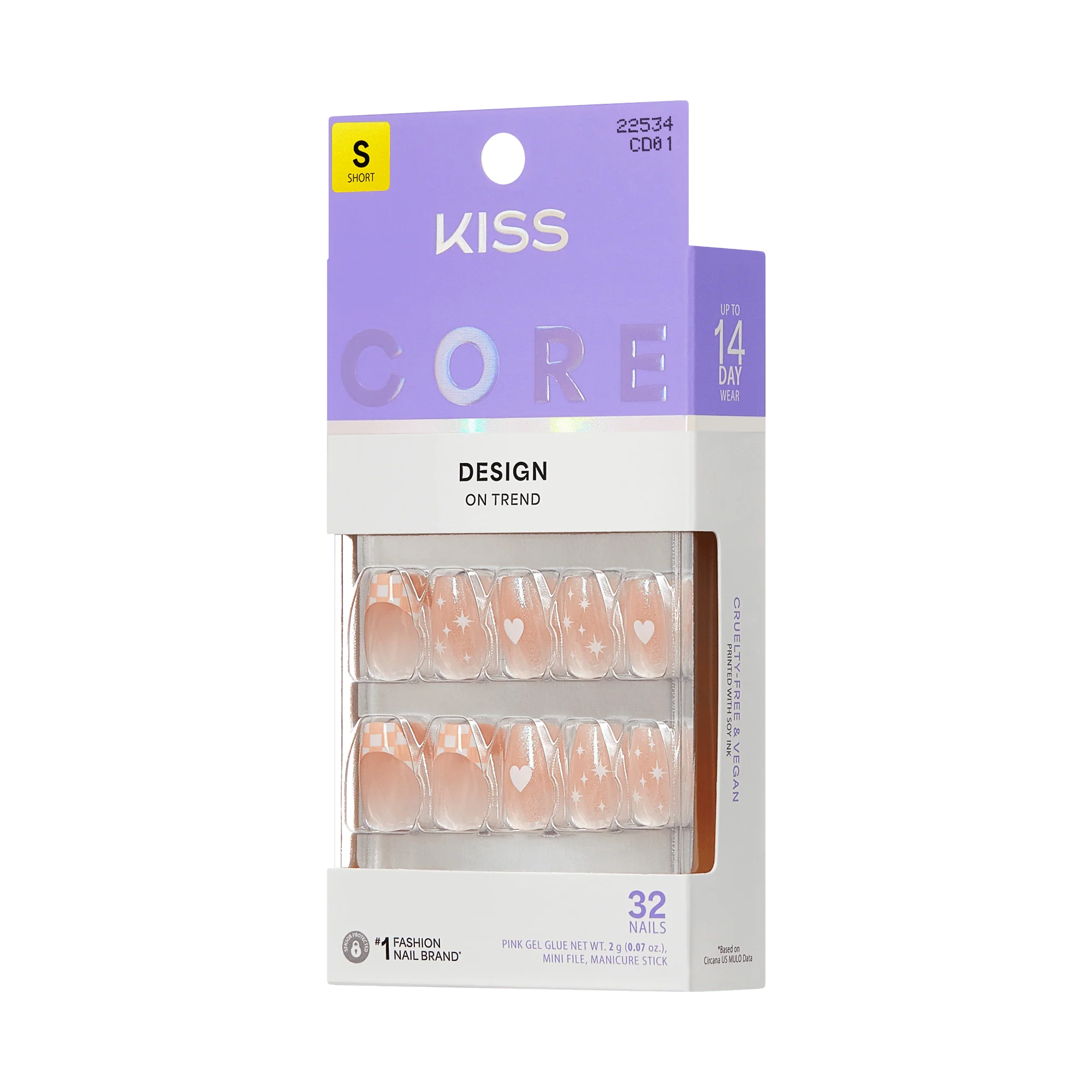 KISS CORE Design Press On Glue Nails - Cheers - Image 8