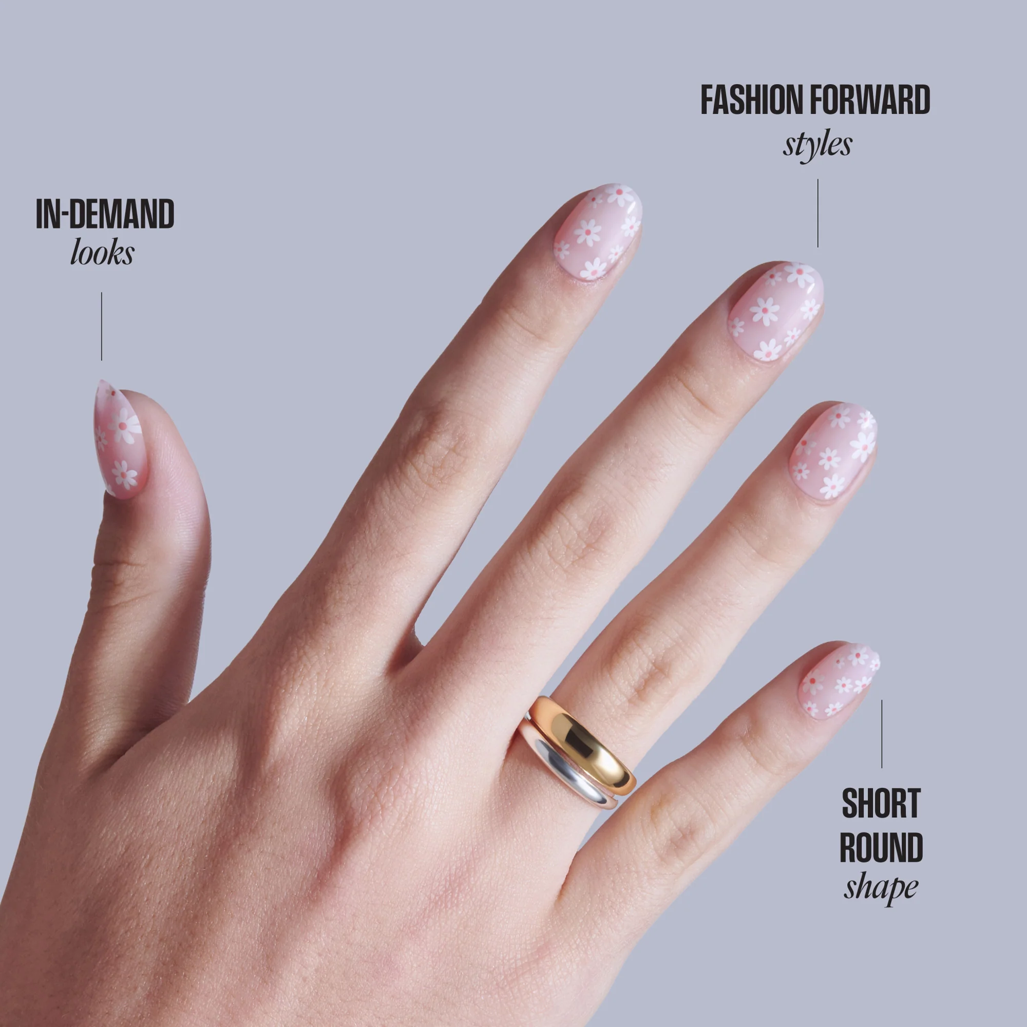 KISS CORE Design Press On Glue Nails - Friendship - Image 8