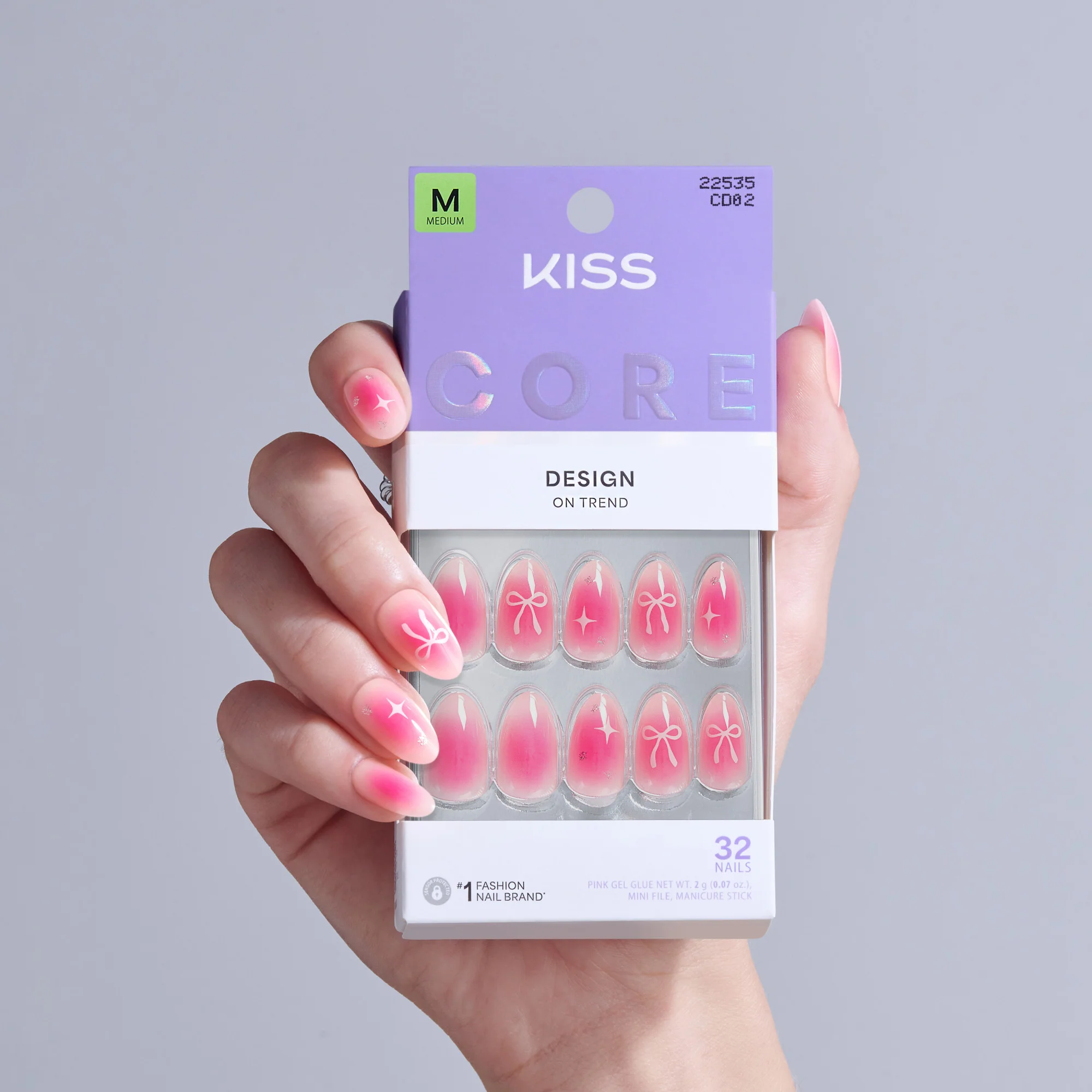 KISS CORE Design Press On Glue Nails - My Time - Image 2