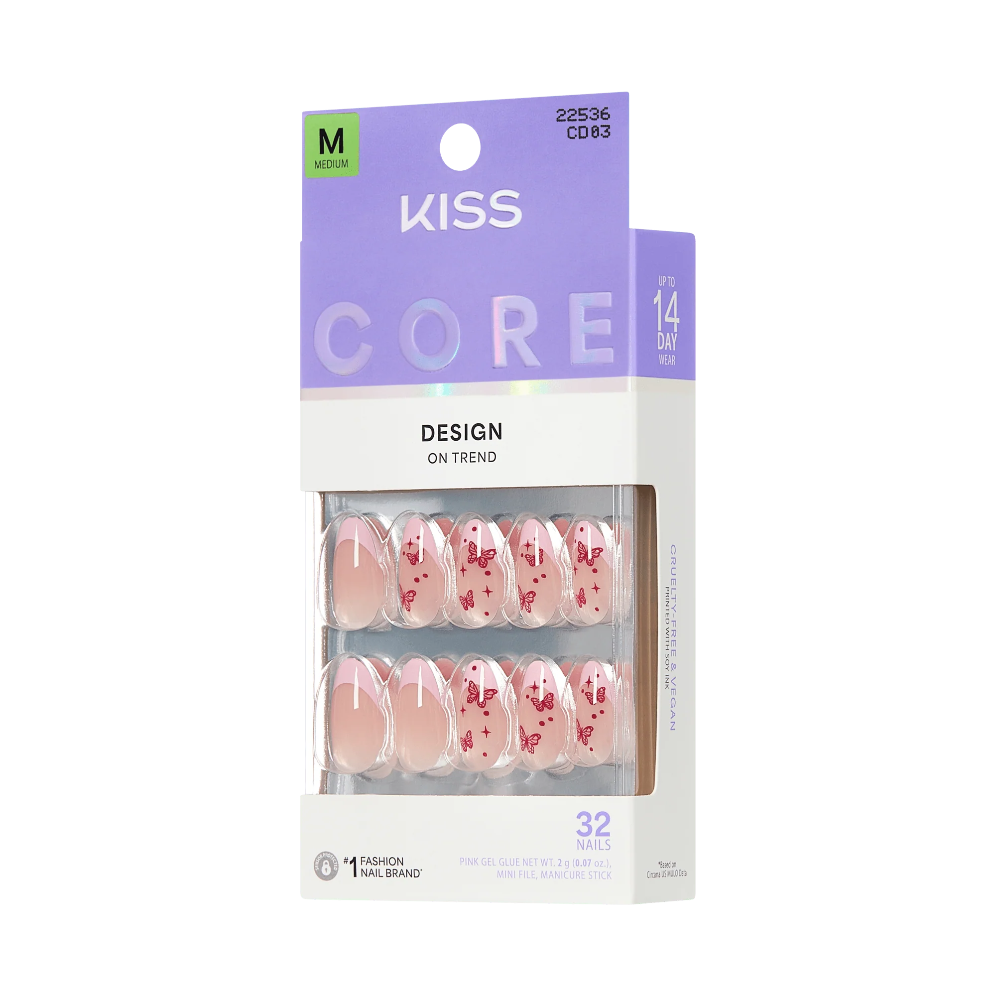 KISS CORE Design Press On Glue Nails - Signature - Image 8