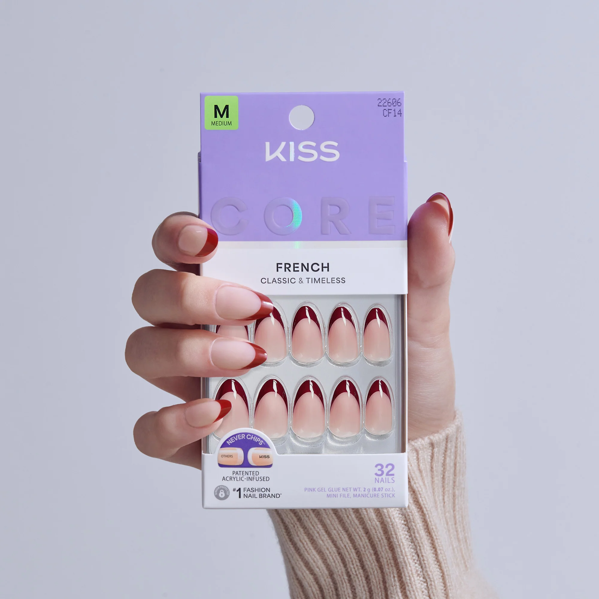 KISS CORE French Press On Glue Nails – Cheerful - Image 2