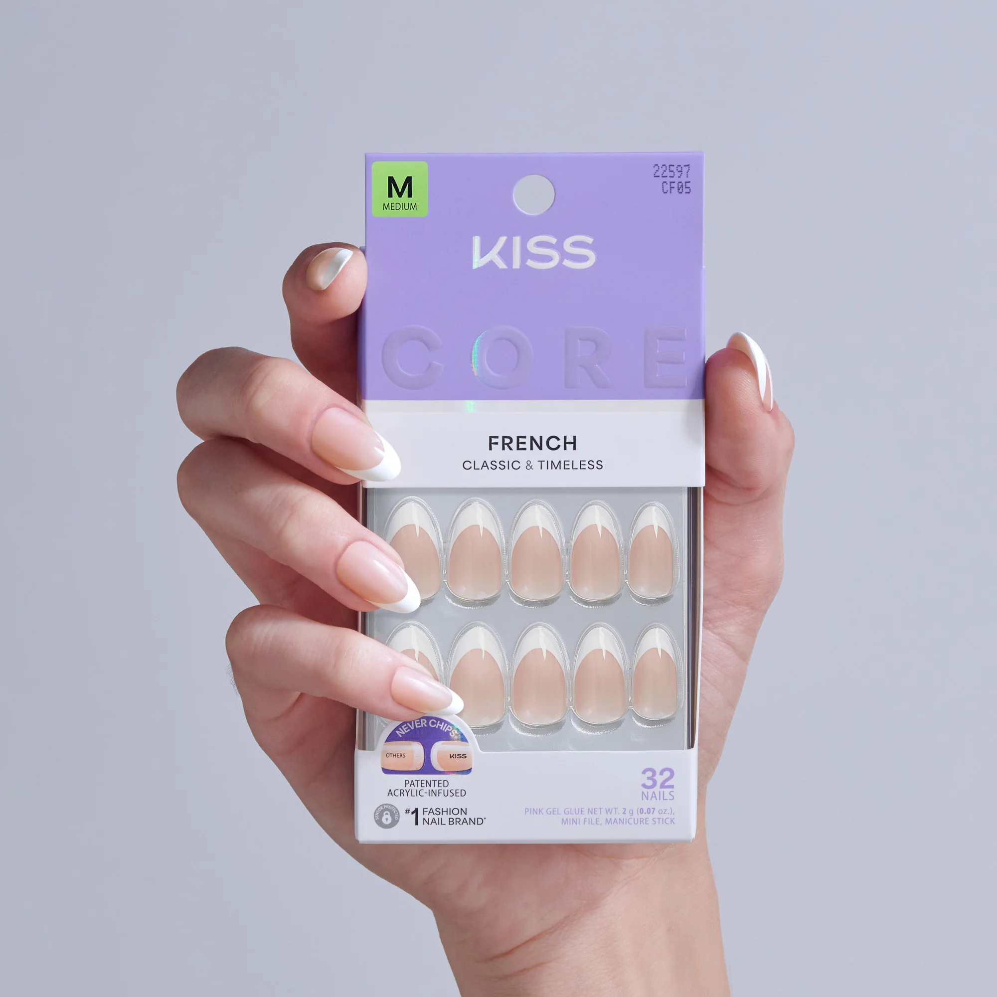 KISS CORE French Press On Glue Nails – Curiosity - Image 2