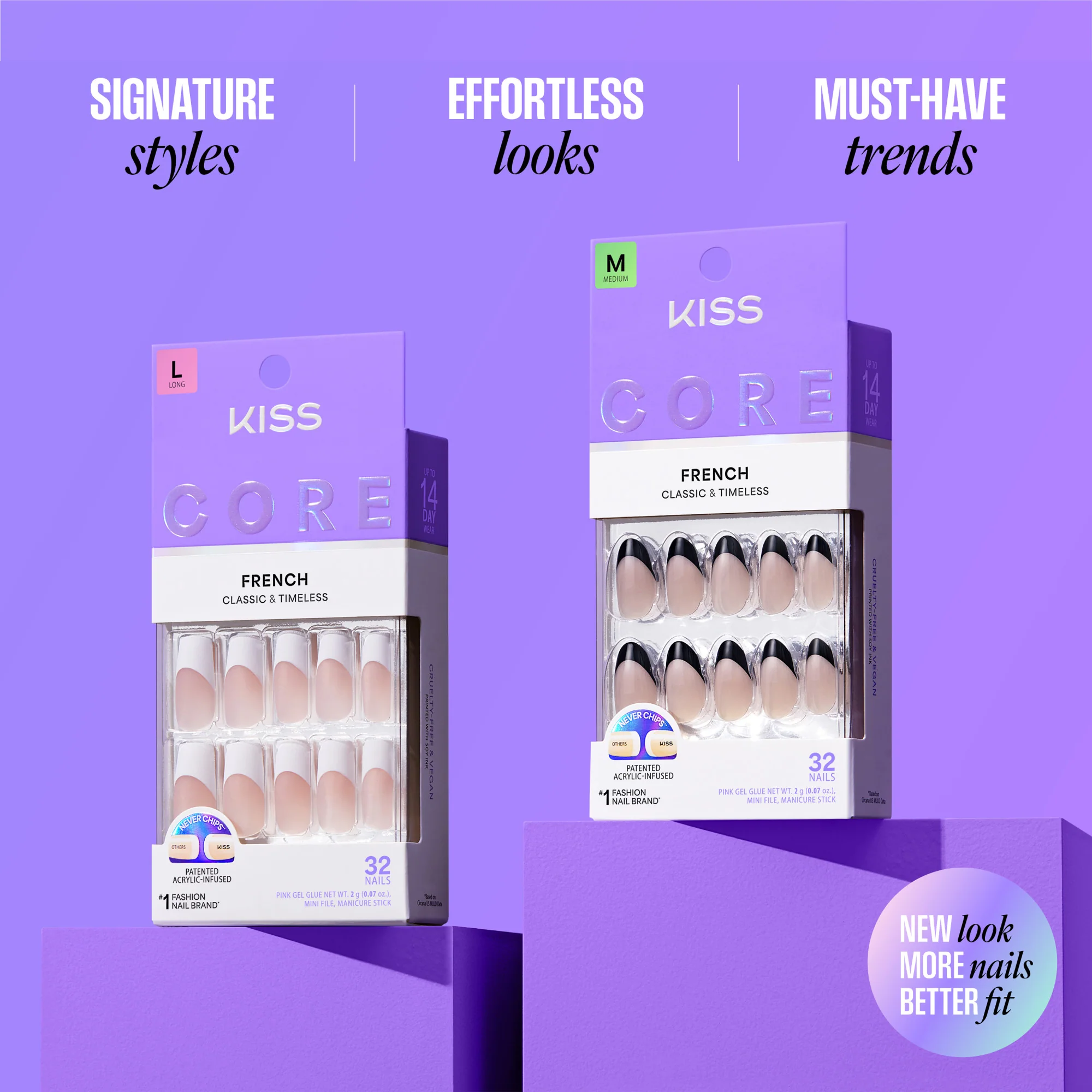 KISS CORE French Press On Glue Nails – Scenario - Image 10