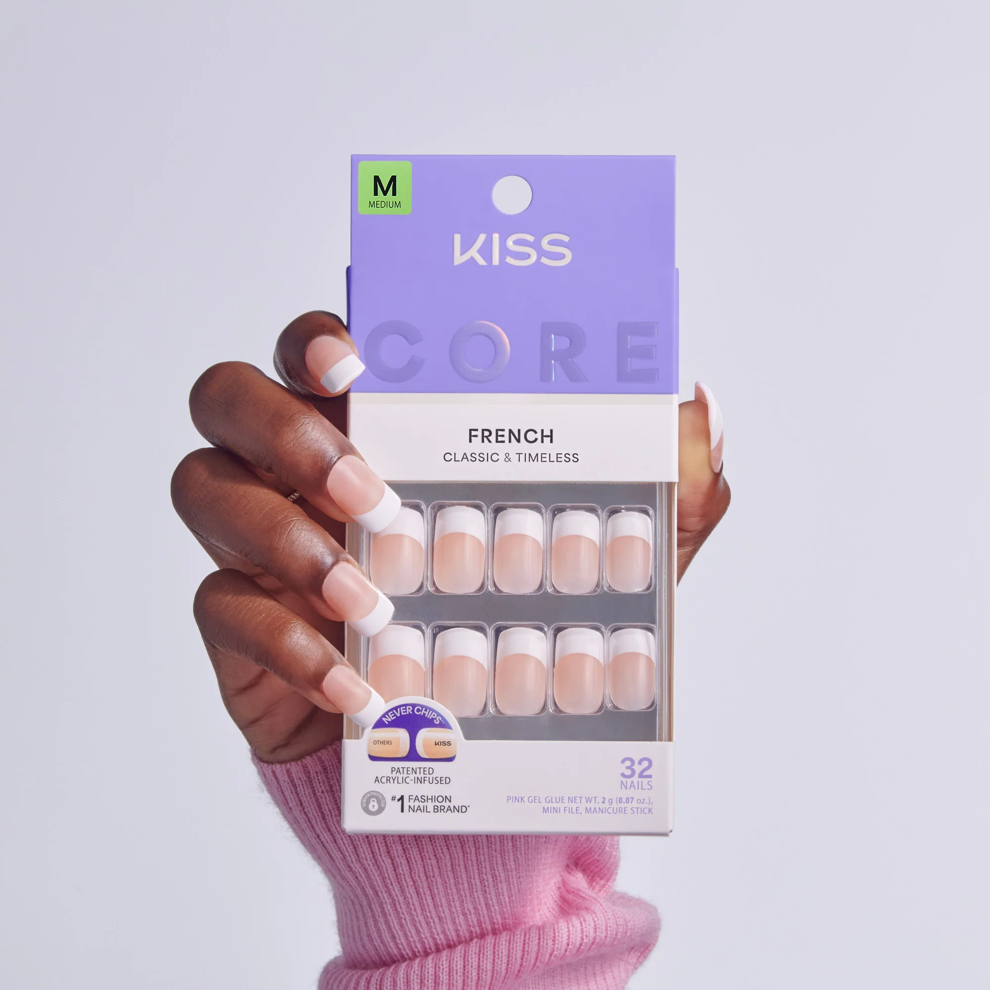 KISS CORE French Press On Glue Nails - Hopeful - Image 2