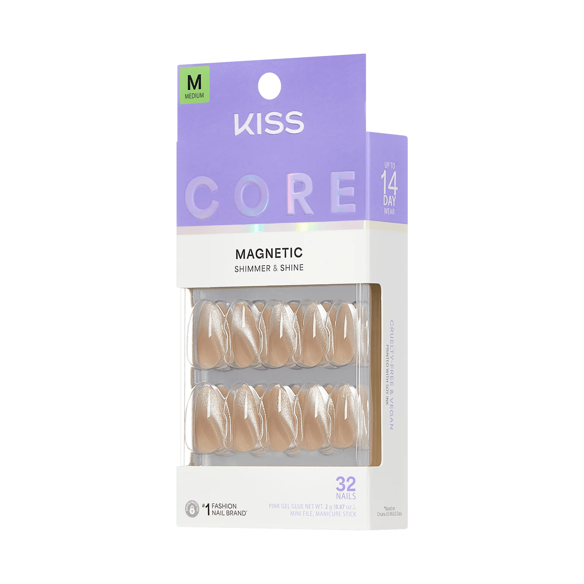 KISS CORE Magnetic Press On Glue Nails - Amazon Falls - Image 7