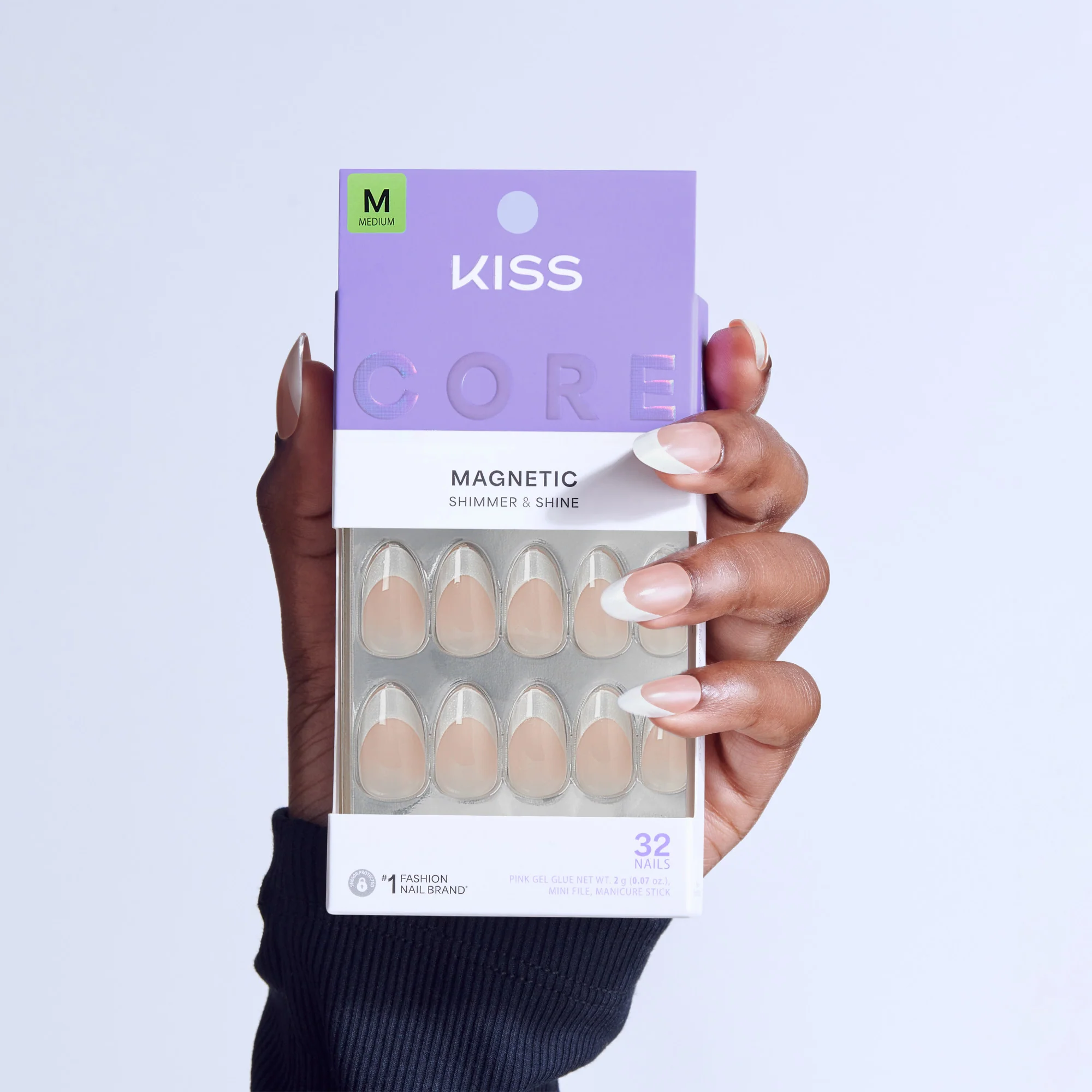 KISS CORE Magnetic Press On Glue Nails - Patchouli - Image 2