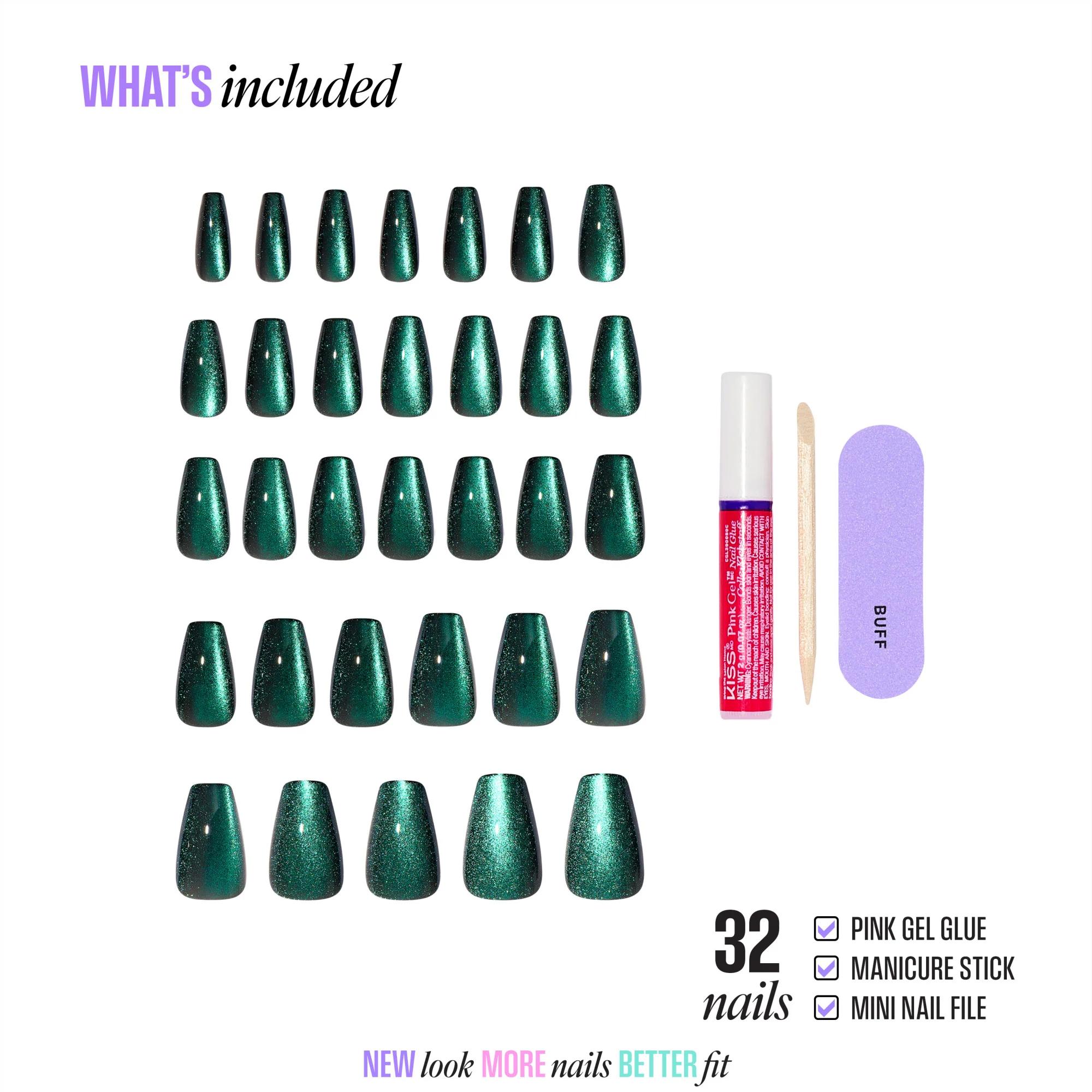 KISS CORE Magnetic Press On Glue Nails β Shimmering - Image 6