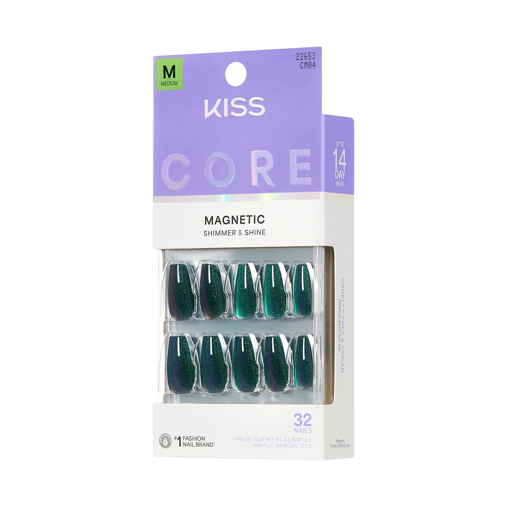 KISS CORE Magnetic Press On Glue Nails β Shimmering - Image 8