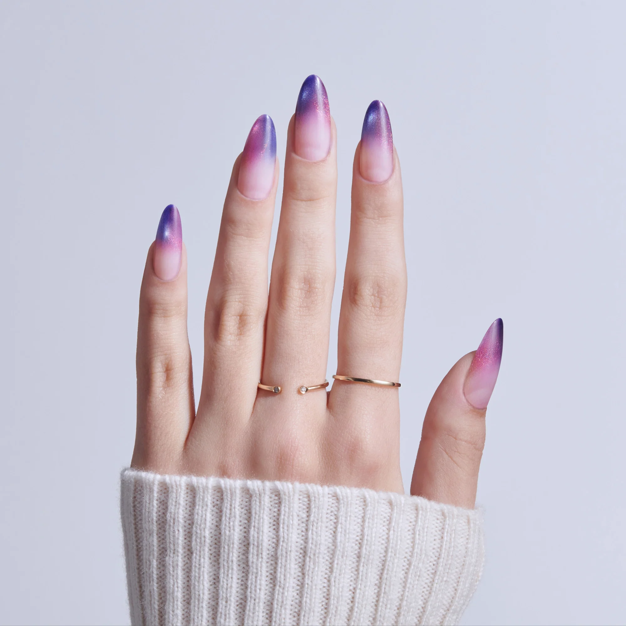KISS CORE Magnetic Press On Glue Nails - Twinkling Stars