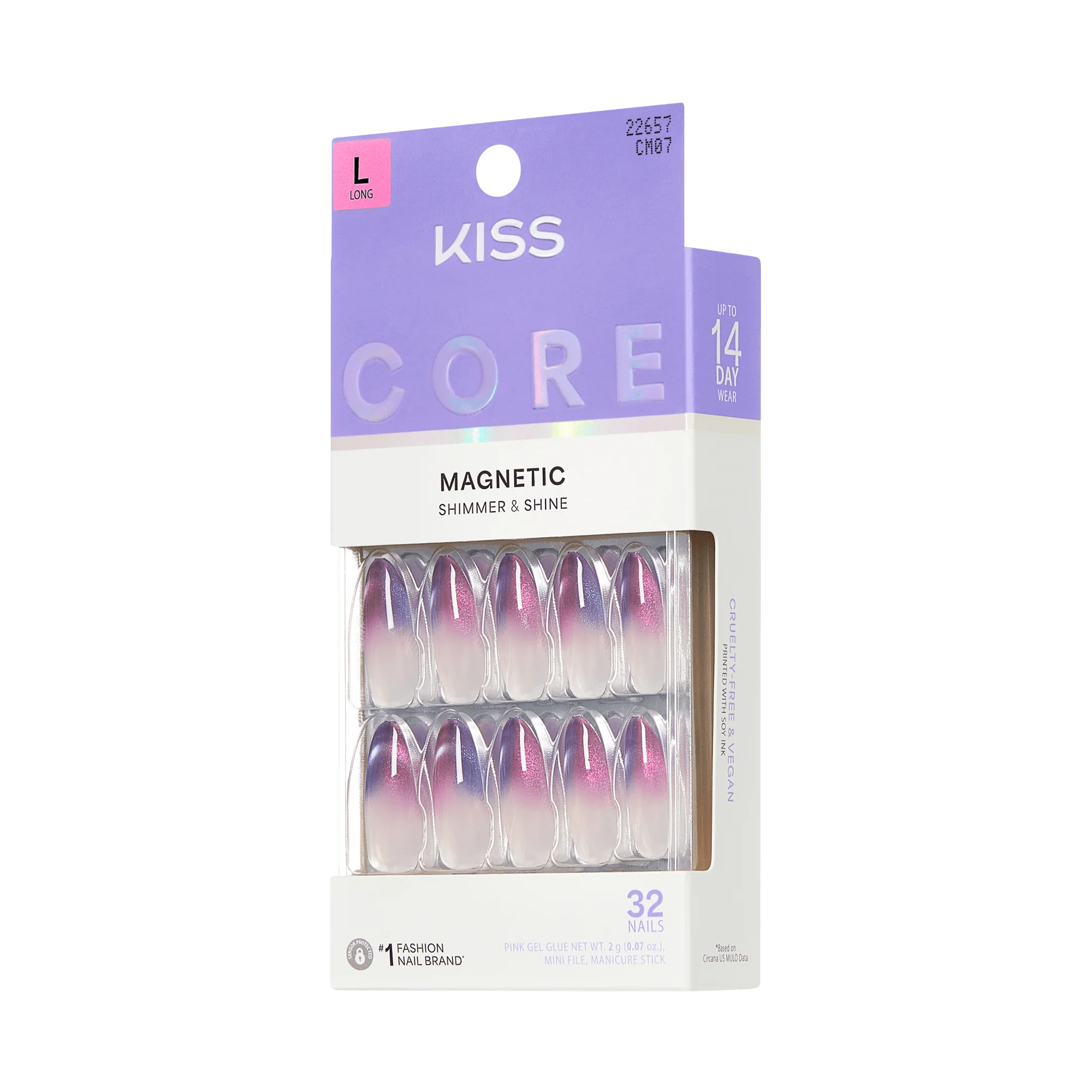 KISS CORE Magnetic Press On Glue Nails - Twinkling Stars - Image 8
