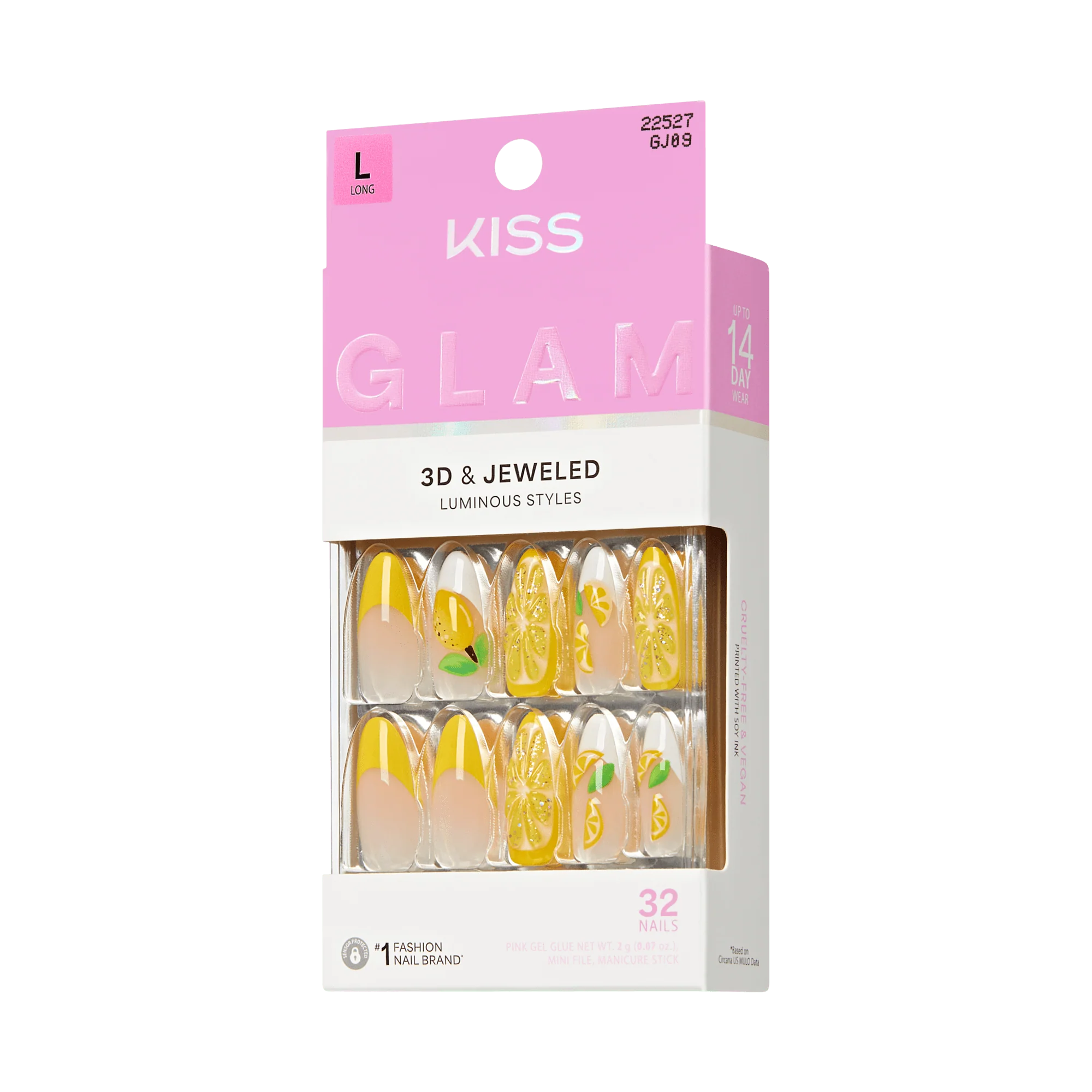 KISS GLAM 3D & Jewel Press On Glue Nails - Cherish the Moment - Image 8