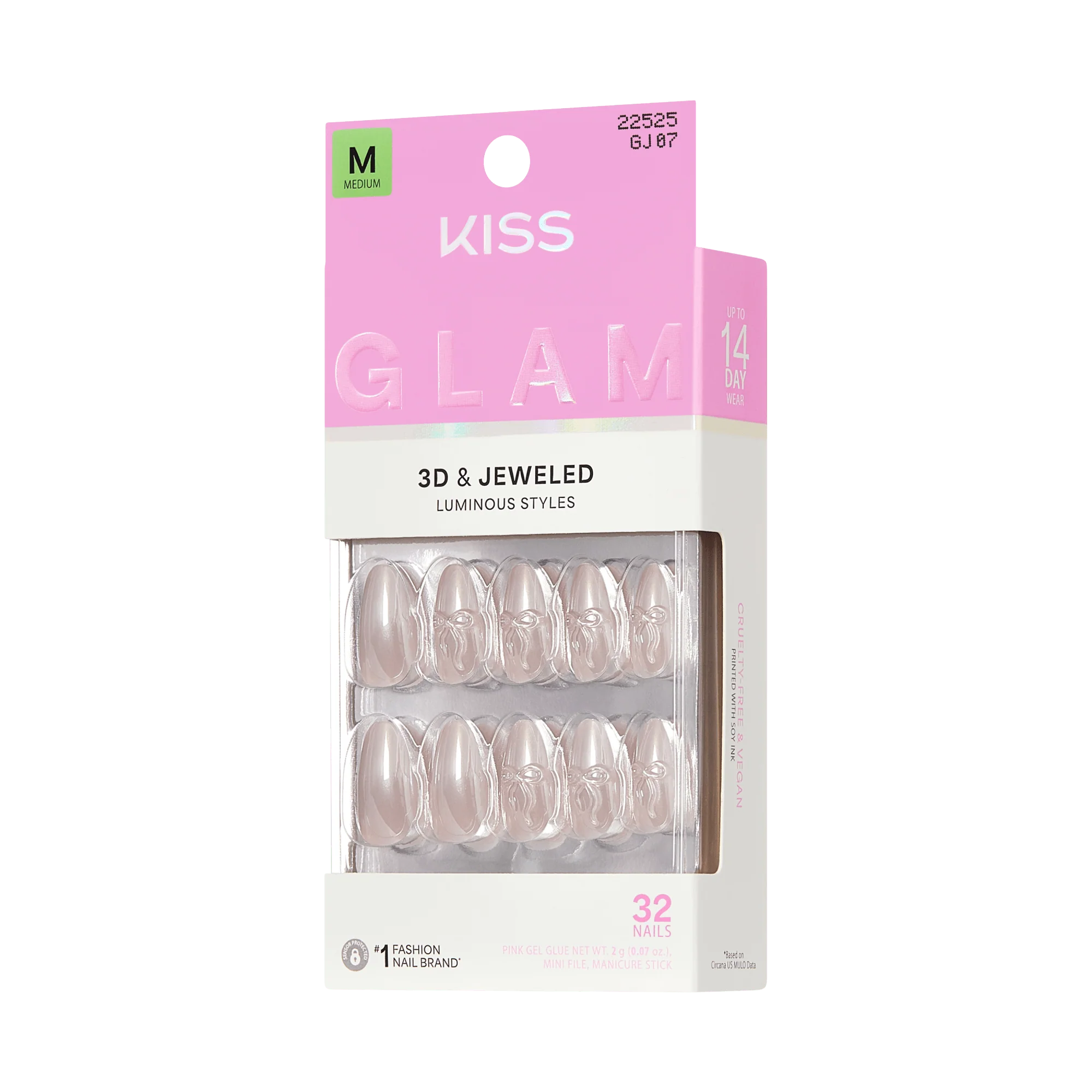 KISS GLAM 3D & Jewel Press On Glue Nails - Ripple - Image 7