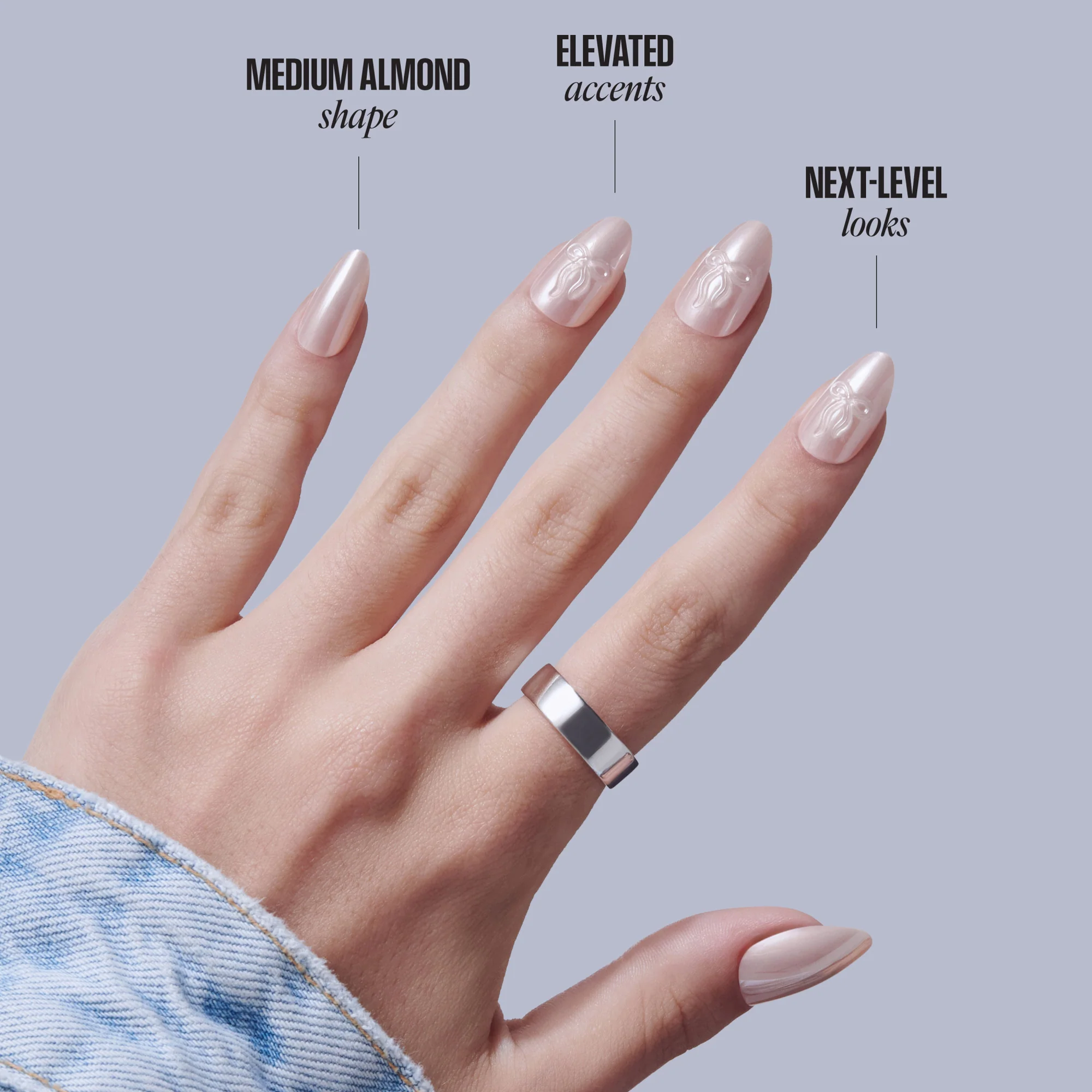 KISS GLAM 3D & Jewel Press On Glue Nails - Ripple - Image 8