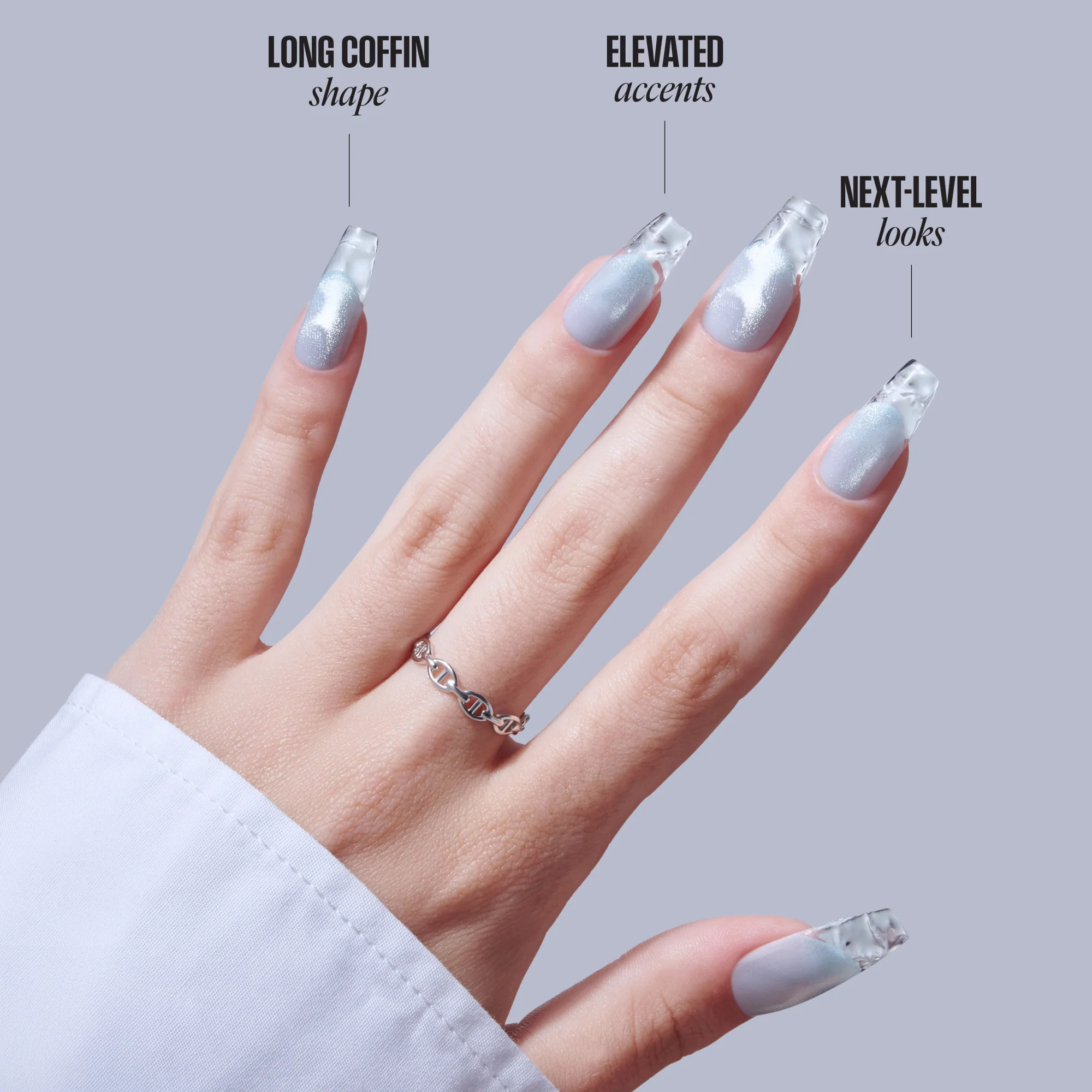 KISS GLAM 3D & Jewel Press On Glue Nails  - Seraphic - Image 7