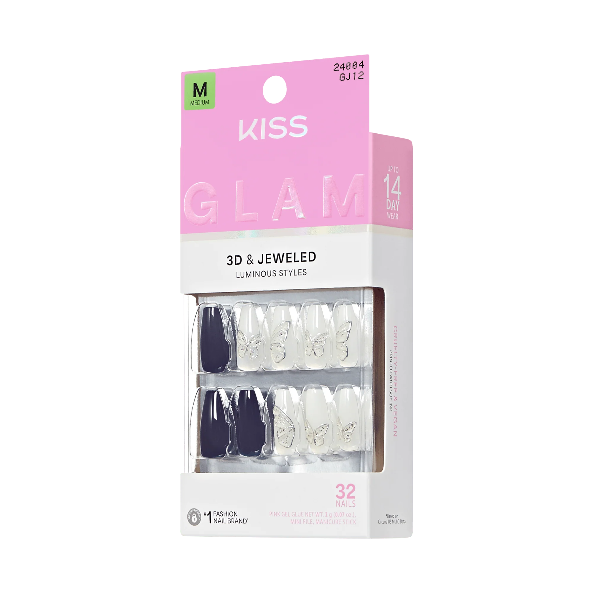 KISS GLAM 3D & Jewel Press On Glue Nails - Starry Serenade - Image 8