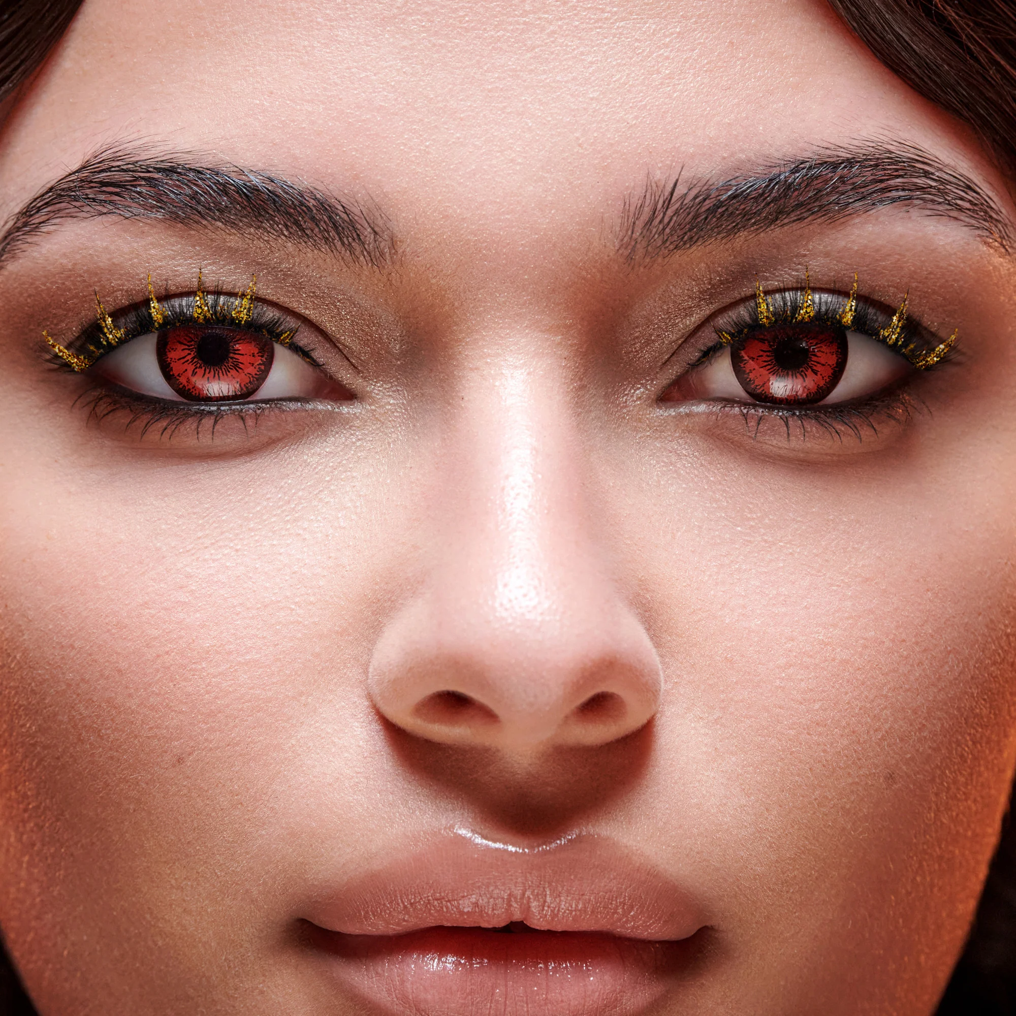KISS Halloween Decorated Lashes & Gem Sticker - Golden Myth - Image 2