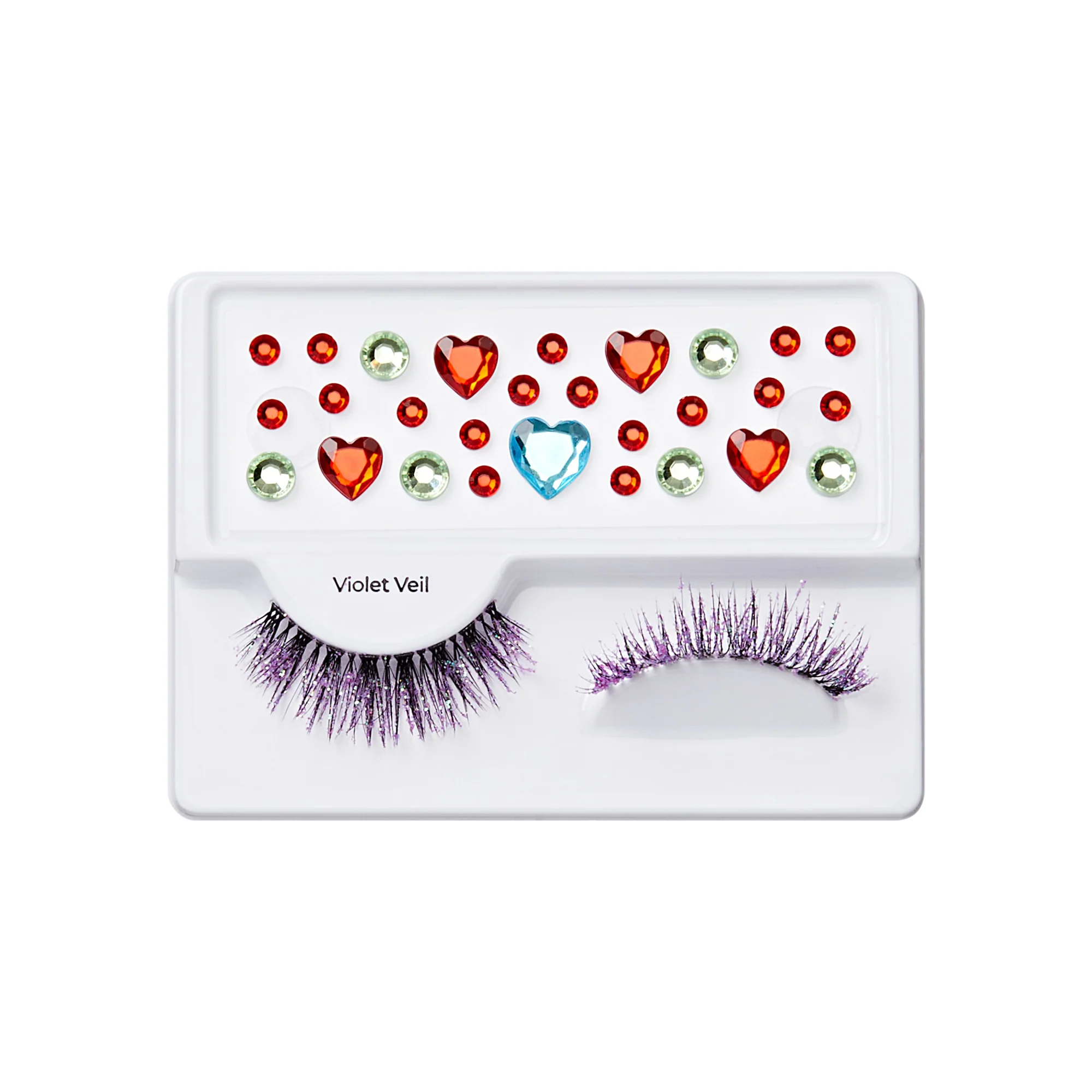 KISS Halloween Decorated Lashes & Gem Sticker - Violet Veil - Image 4