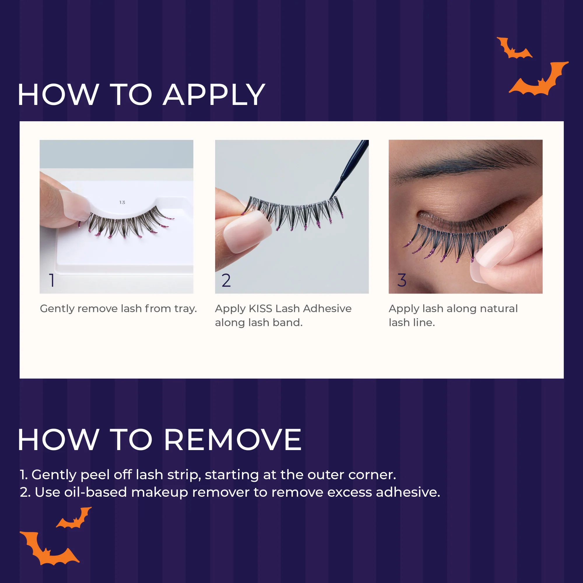 KISS Halloween 'Full Moon Fantasy' False Eyelashes, Medium Volume - Bewitching - Image 5