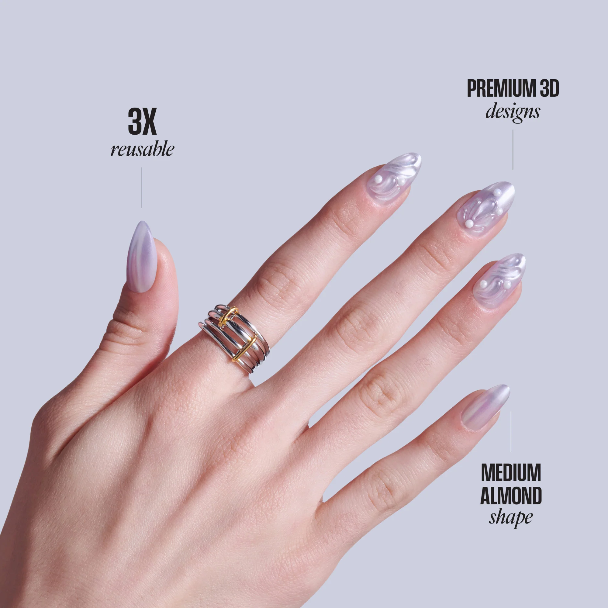 KISS ICON Press On Glue Nails - Remarkable - Image 9
