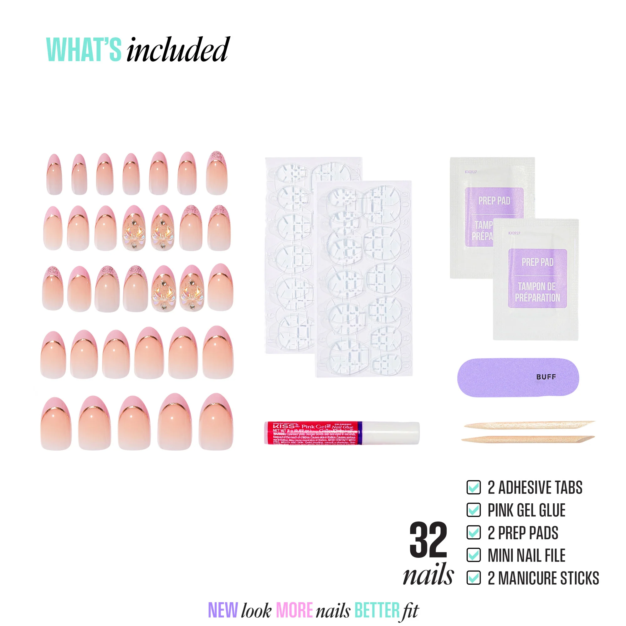 KISS ICON Press On Glue Nails - Vibrant - Image 5