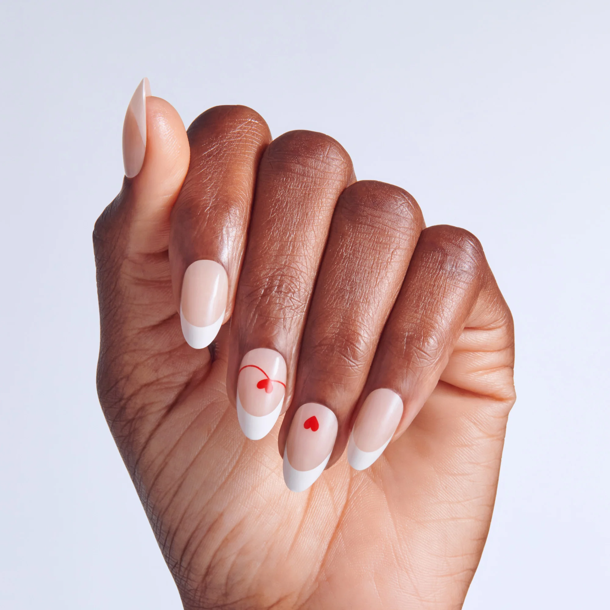 KISS LOVE Design Press On Glue Nails - Cupid's Canvas - Image 3