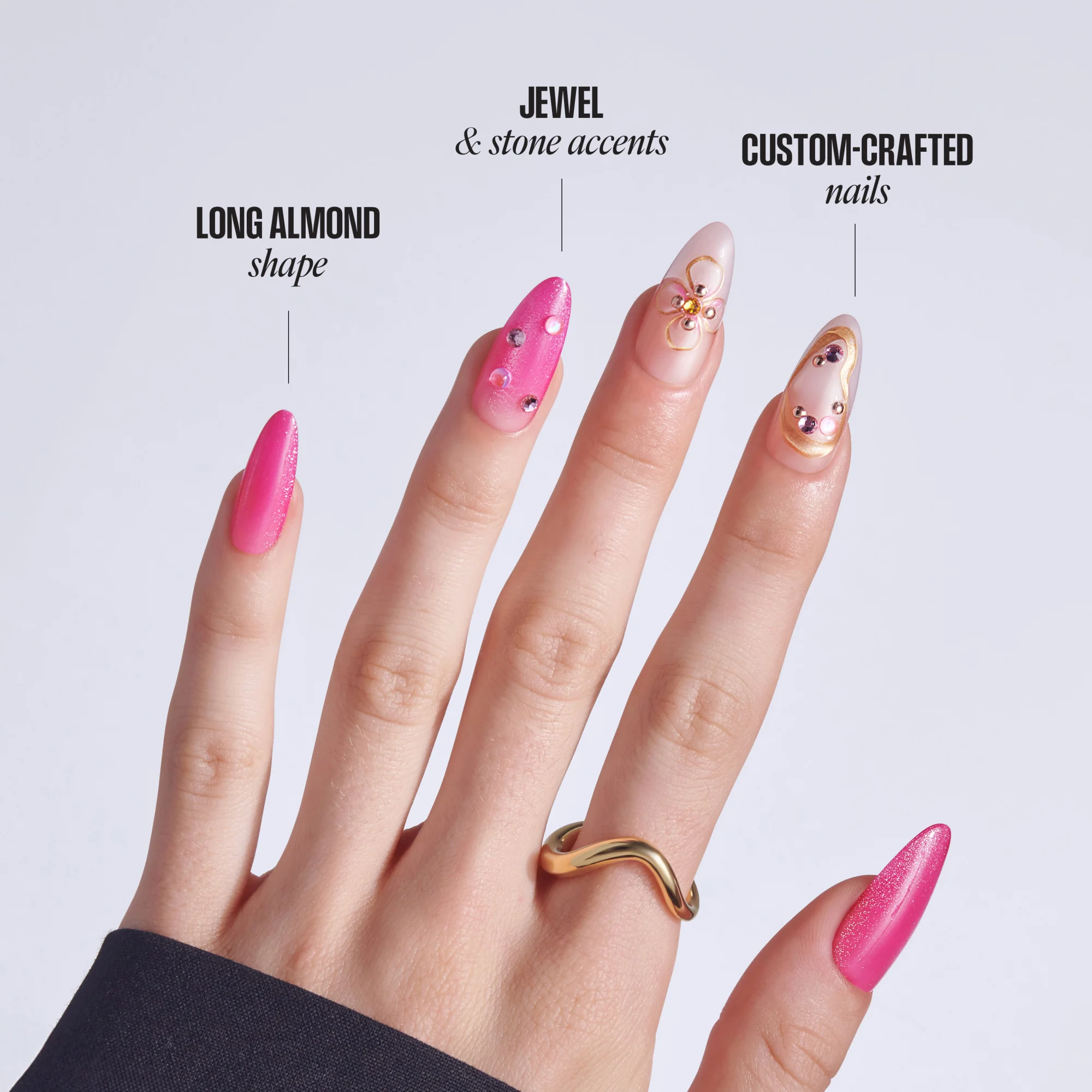 KISS LUXE Press On Glue Nails - Aurelia Meadow - Image 9