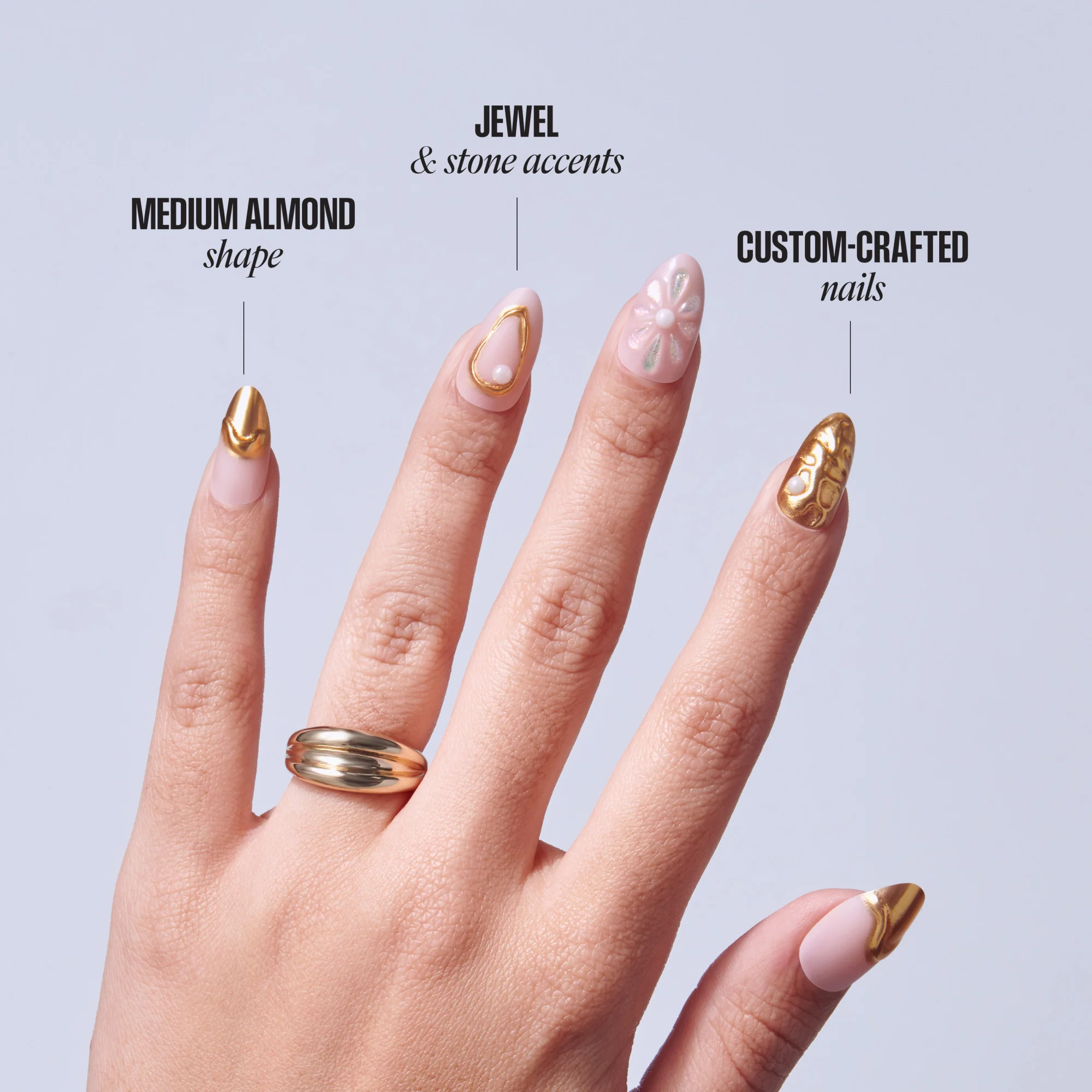 KISS LUXE Press On Glue Nails - Blossom Tide - Image 9