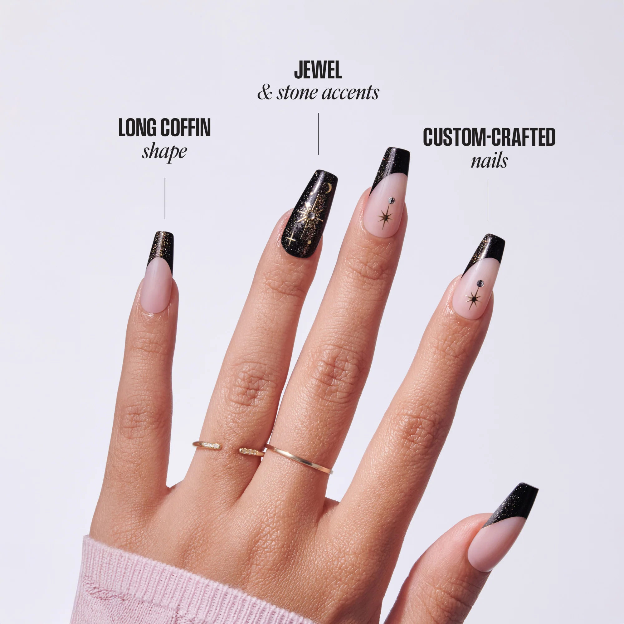KISS LUXE Press On Glue Nails - Luna Ivy - Image 9