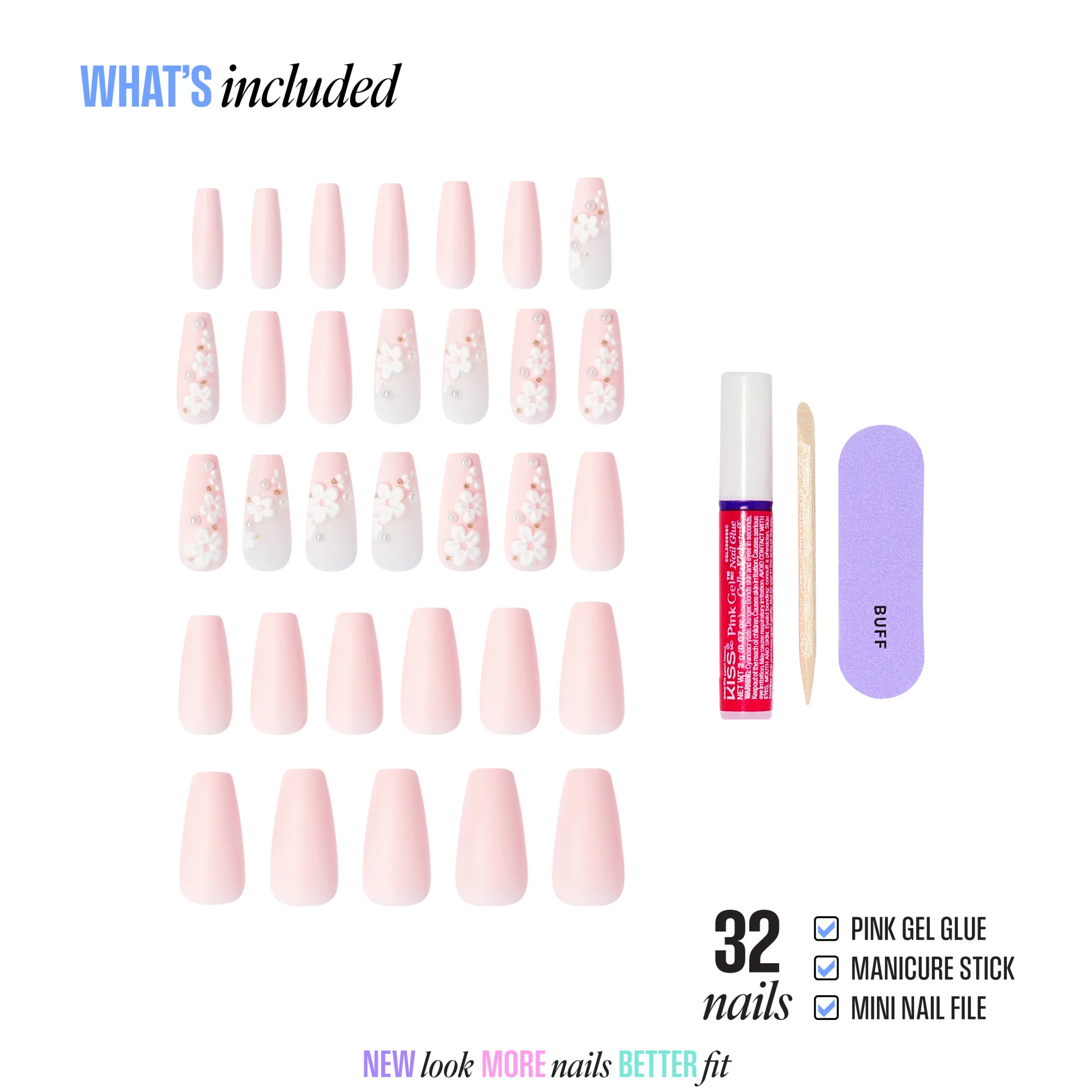 KISS LUXE Press On Glue Nails - Wandering Tide - Image 4