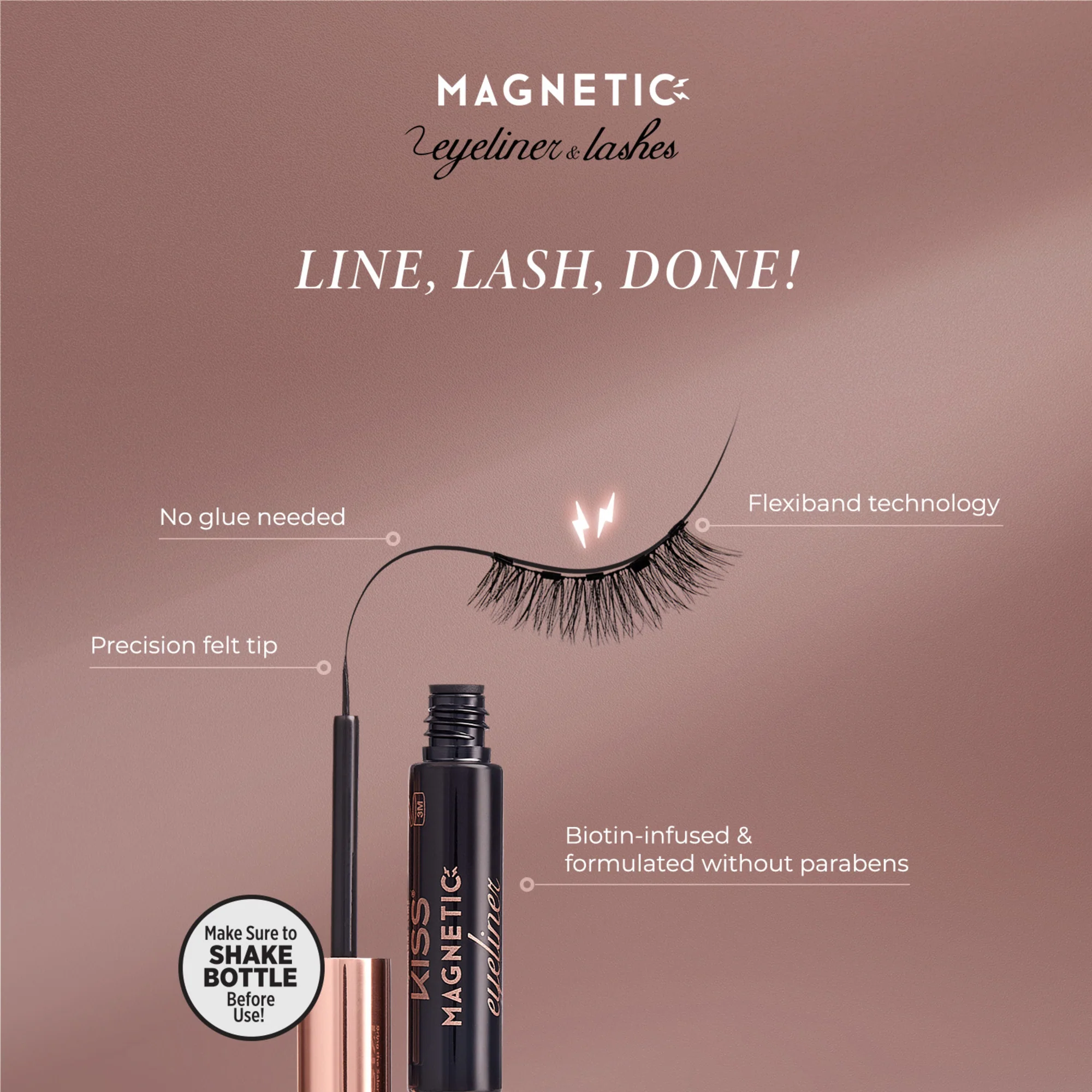 KISS Magnetic Eyeliner & Lashes - Lure - Image 5