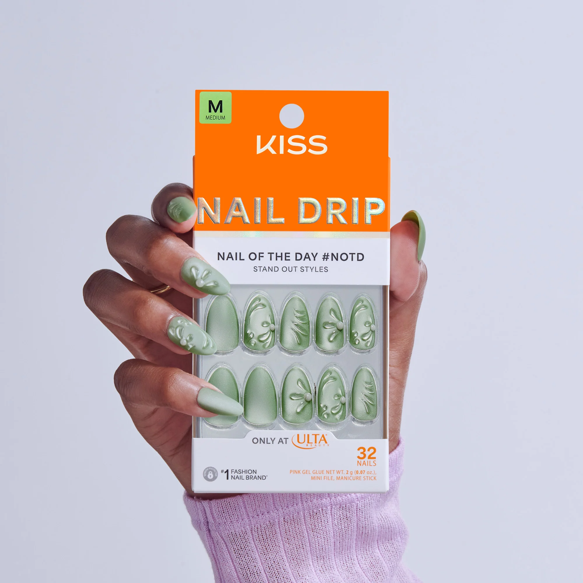 KISS NAIL DRIP Press On Glue Nails - Dancing Heart - Image 2