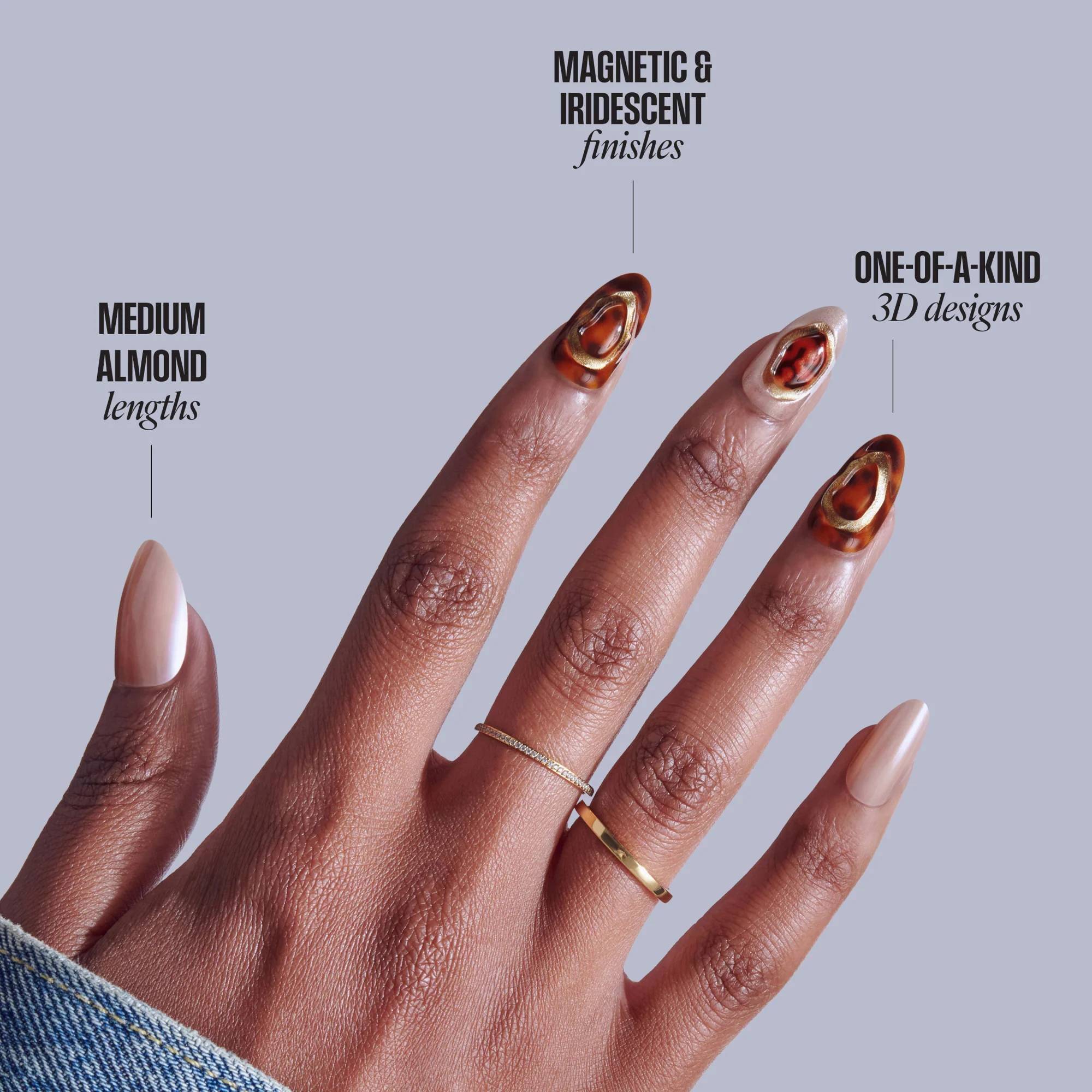 KISS NAIL DRIP Press On Glue Nails - Lively Whisper - Image 9