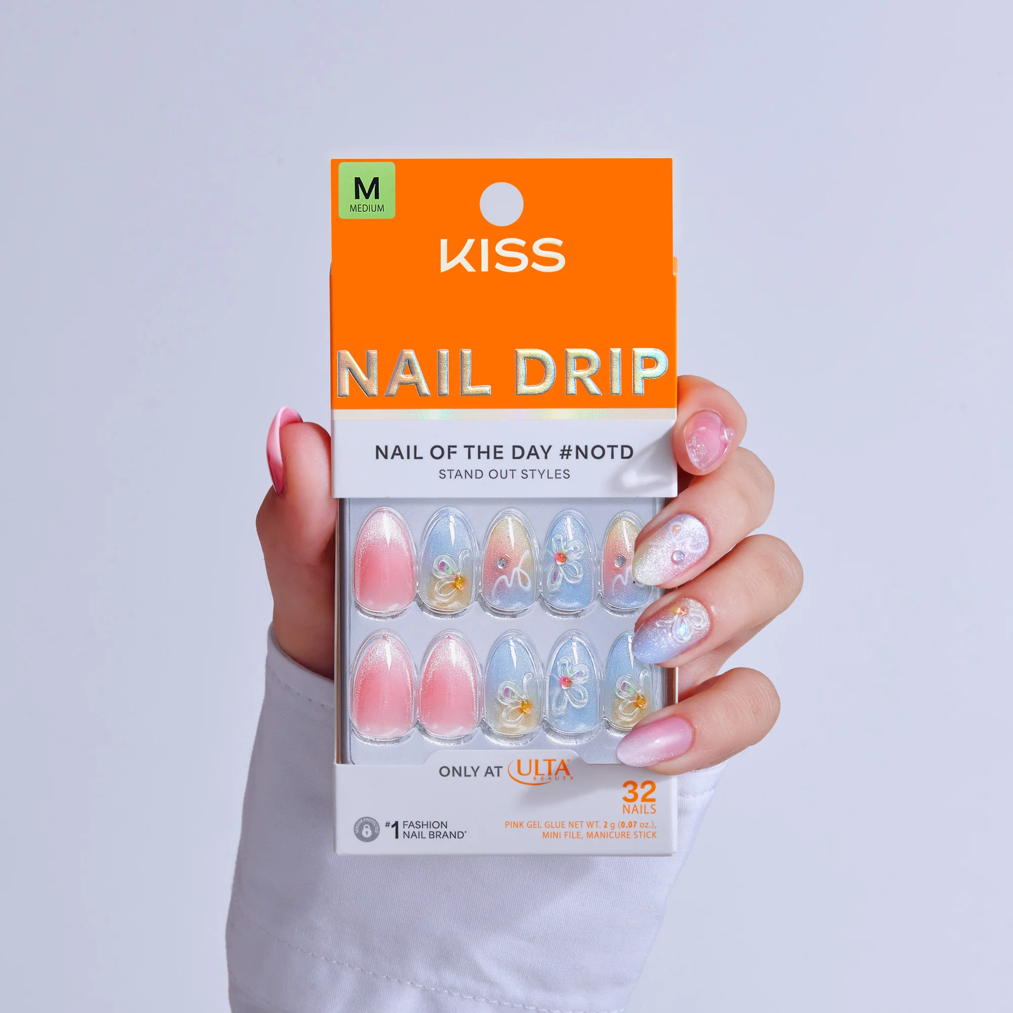 KISS NAIL DRIP Press On Glue Nails - Merry Sky - Image 2