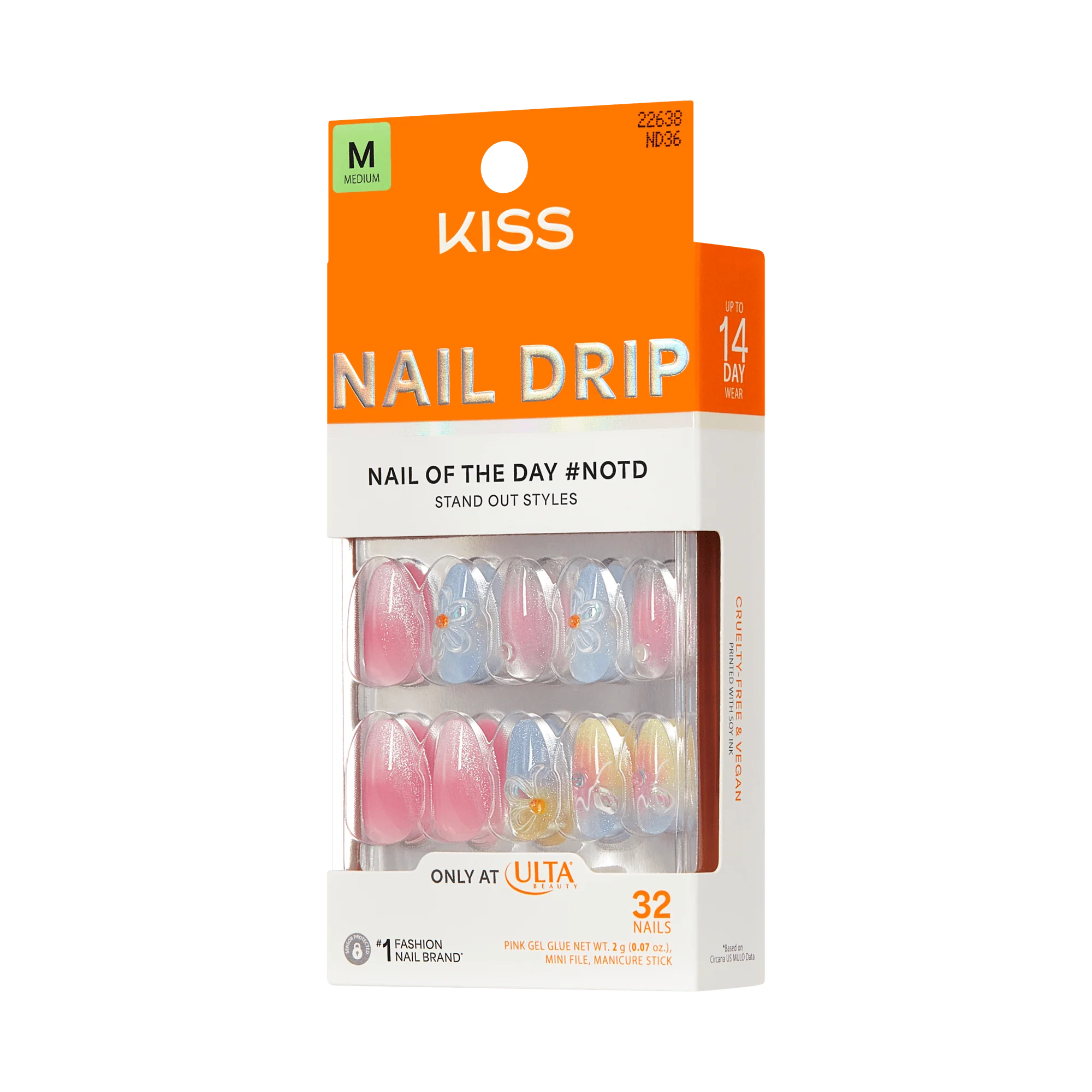 KISS NAIL DRIP Press On Glue Nails - Merry Sky - Image 8
