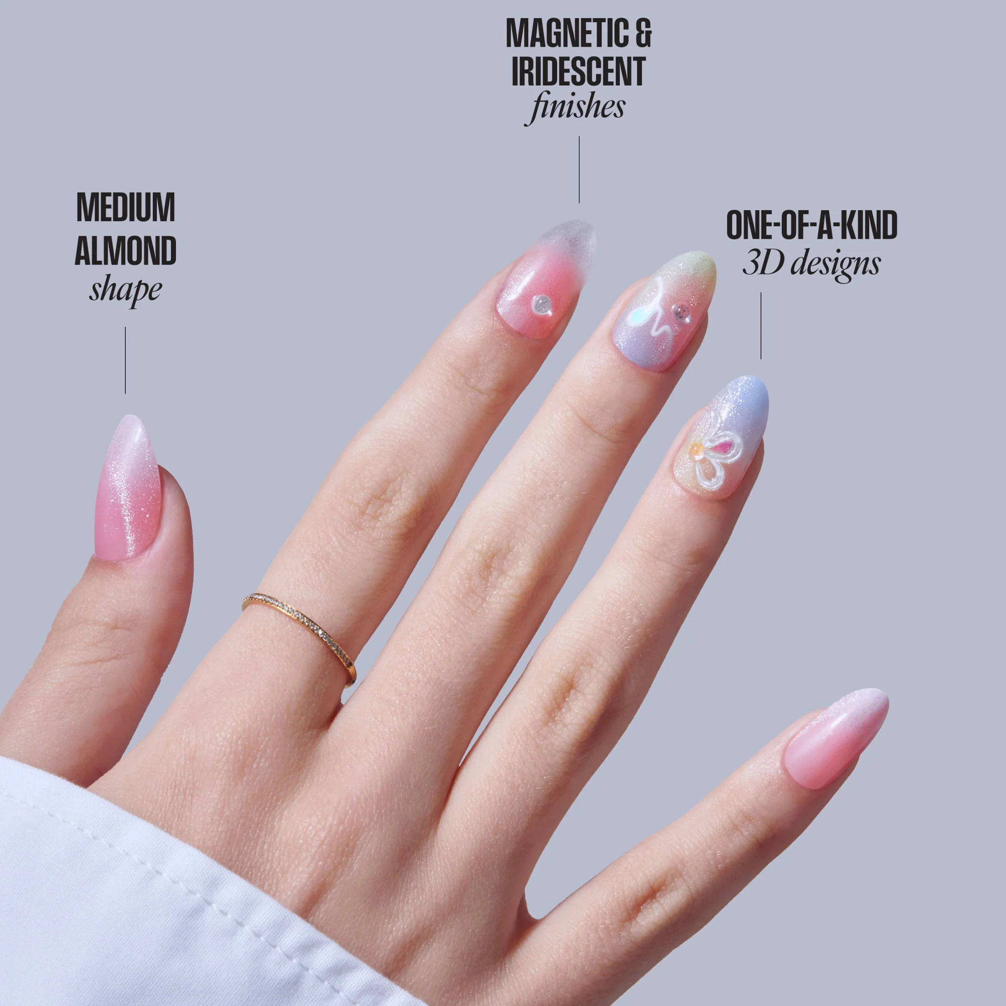 KISS NAIL DRIP Press On Glue Nails - Merry Sky - Image 9