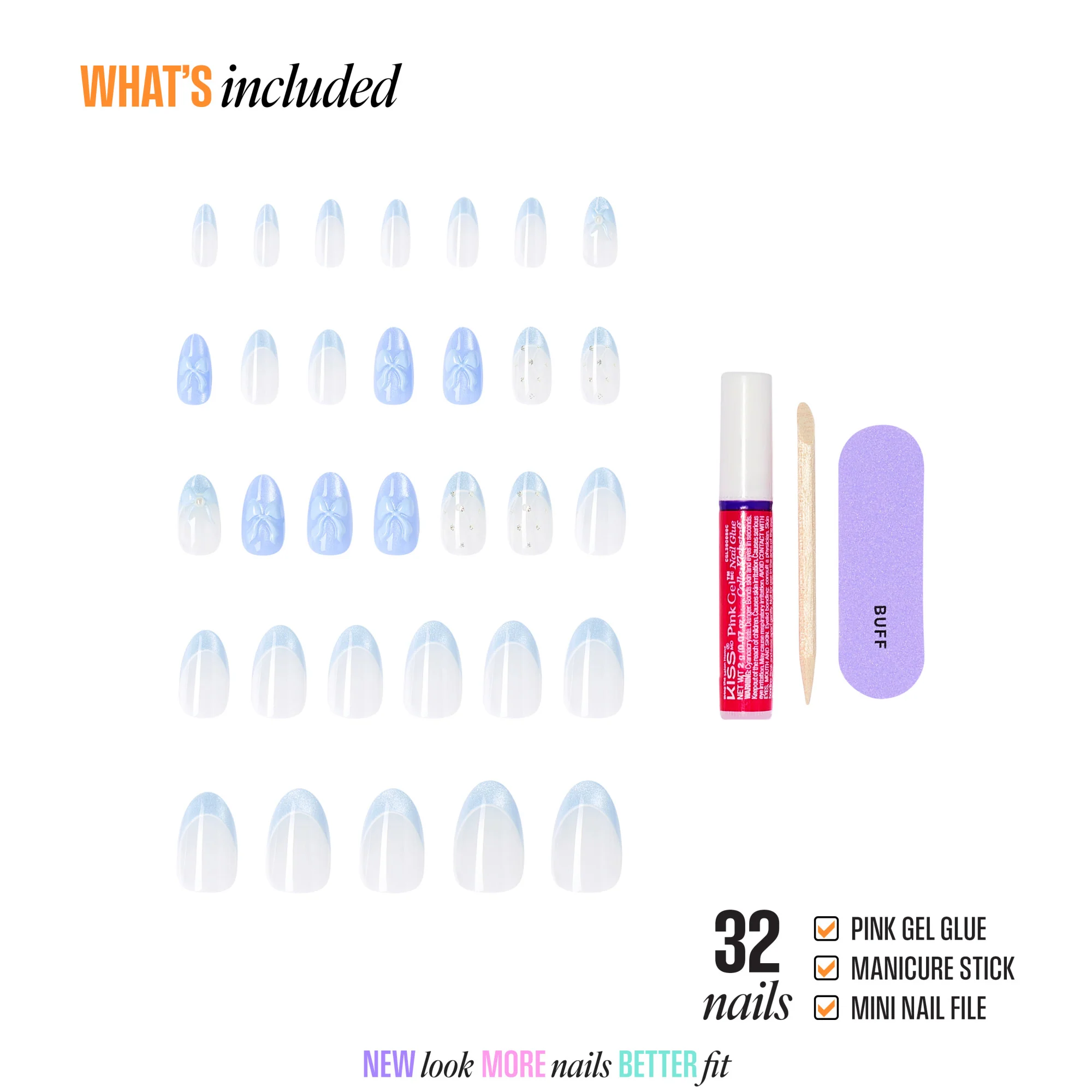 KISS NAIL DRIP Press On Glue Nails - Playful Drift - Image 4