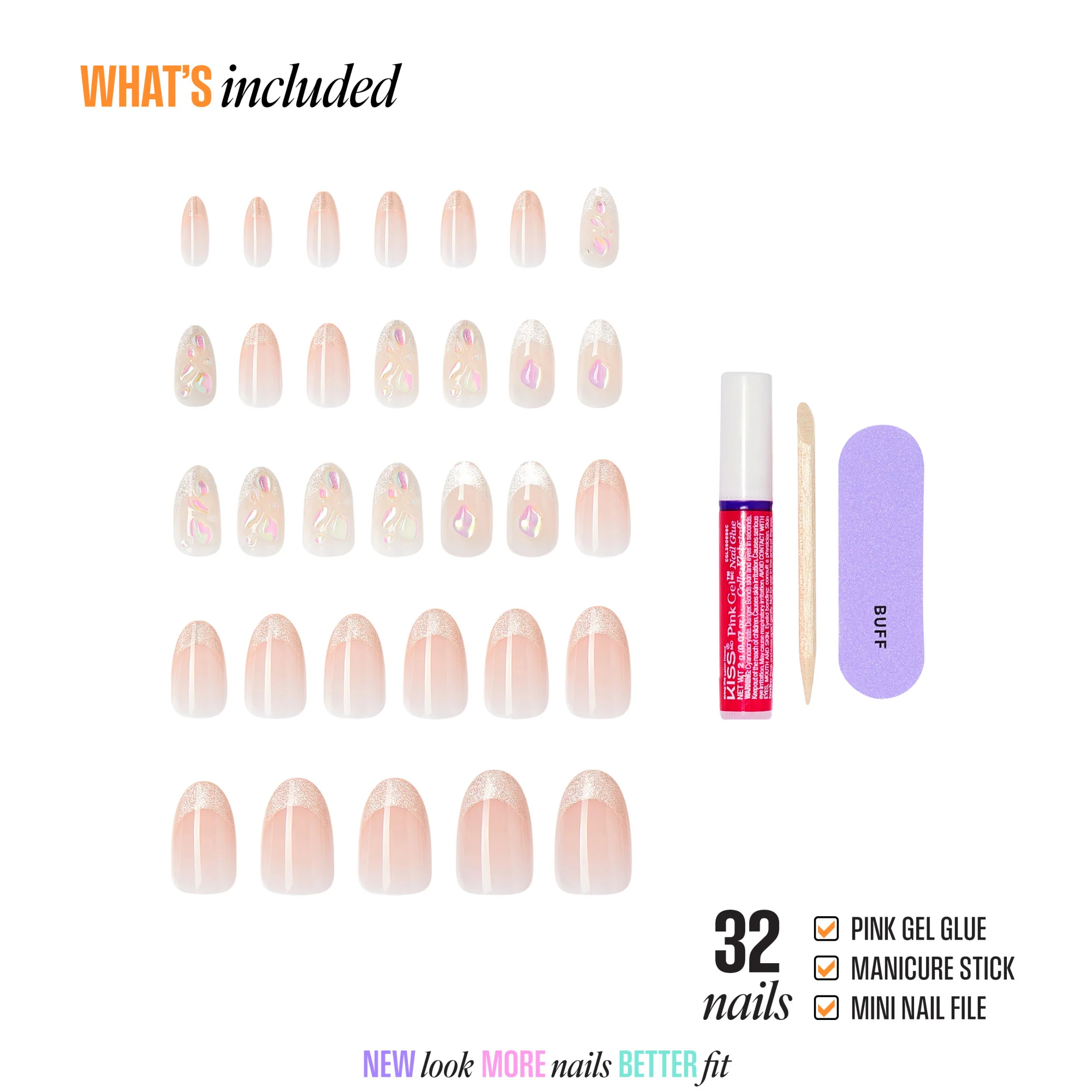 KISS NAIL DRIP Press On Glue Nails - Vivid - Image 4
