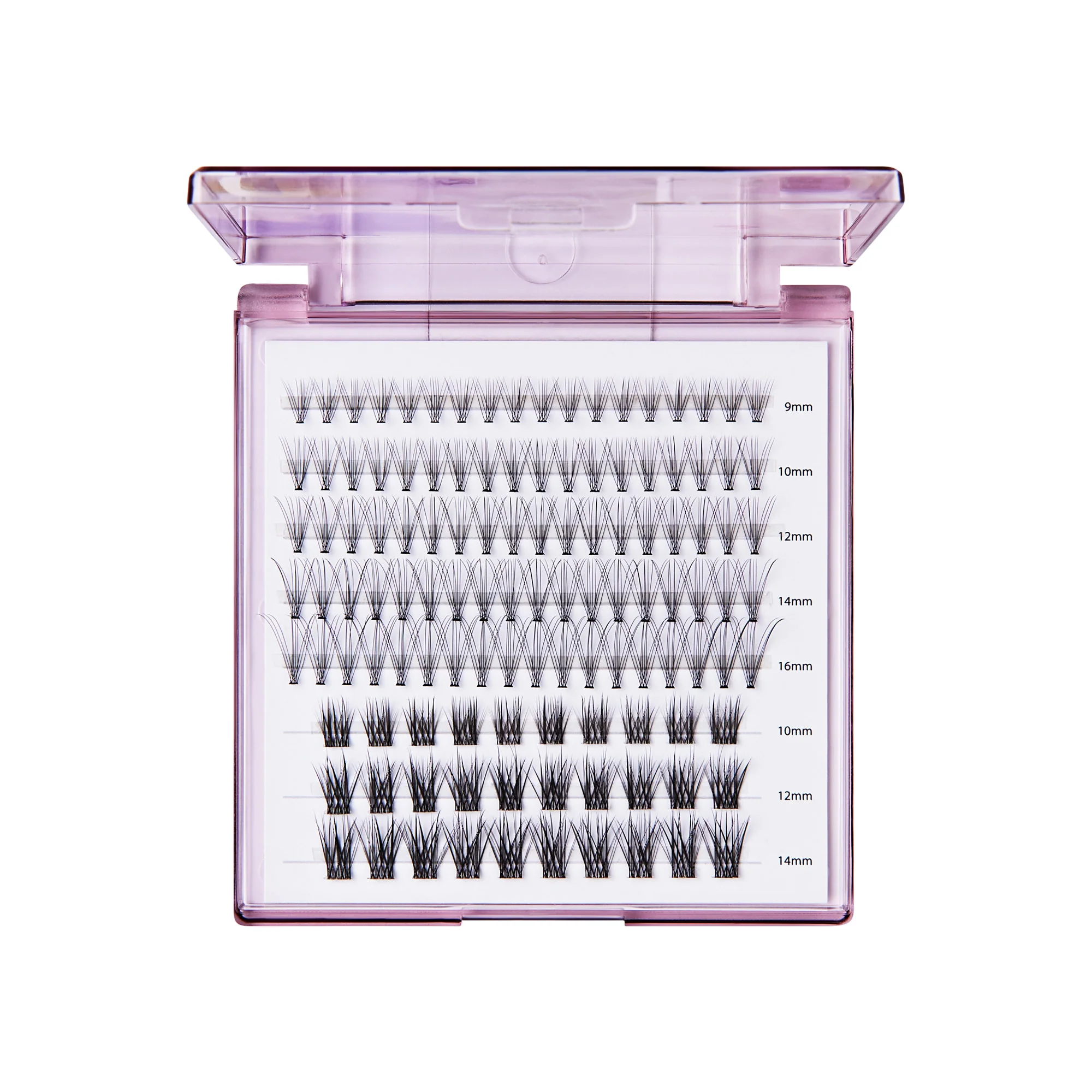 KISS Peony False Eyelashes, Lash Extension Kit, 120 Lash Clusters - Misty Haze - Image 3