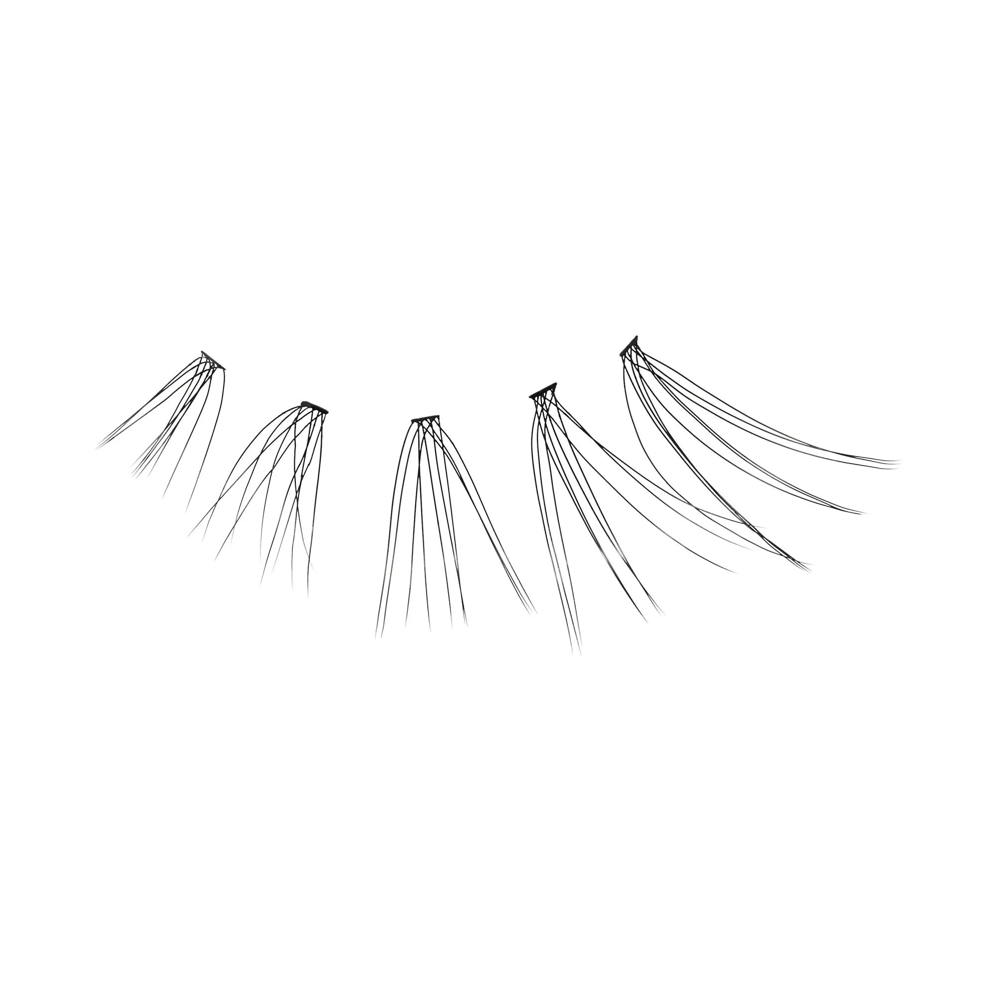 KISS Peony False Eyelashes, Lash Extension Kit, 120 Lash Clusters - Misty Haze - Image 4