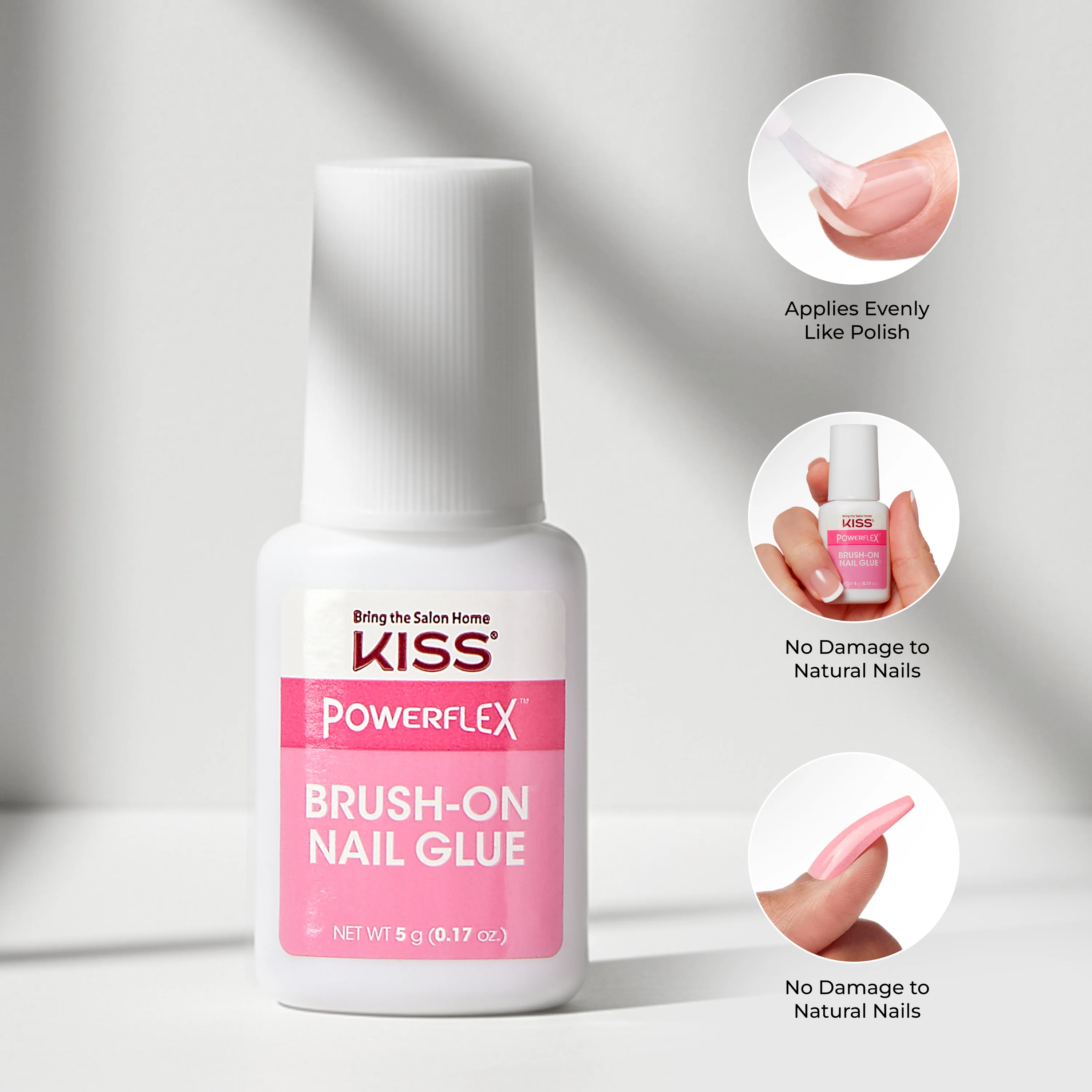 KISS PowerFlex Brush-On Nail Glue 3-Pack - Image 7