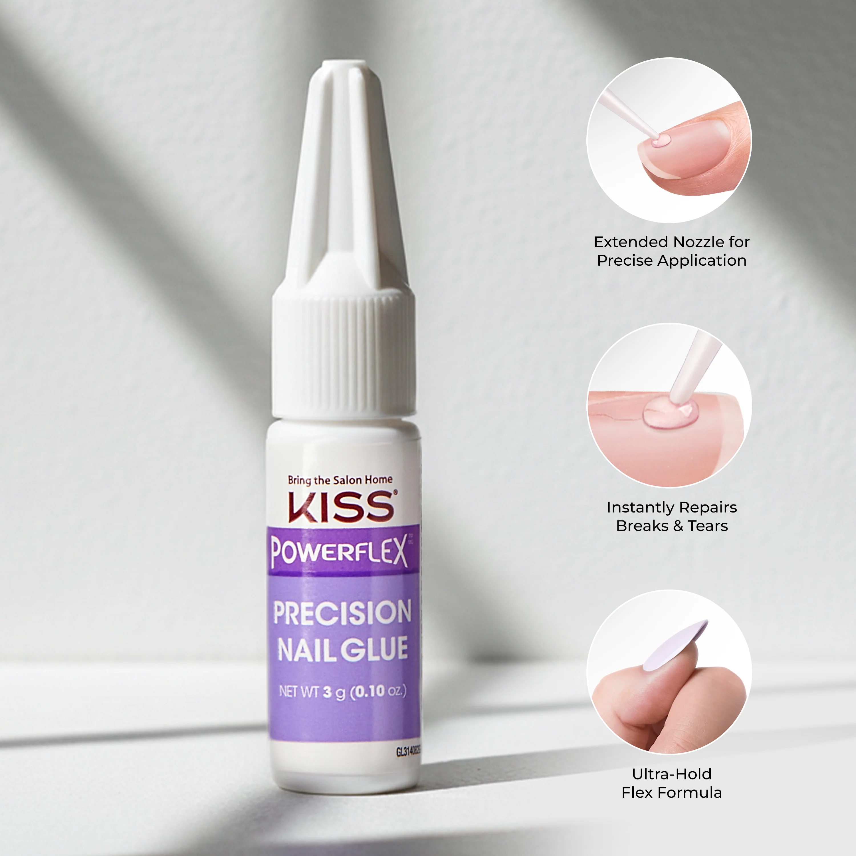 KISS PowerFlex Precision Nail Glue 3-Pack - Image 6