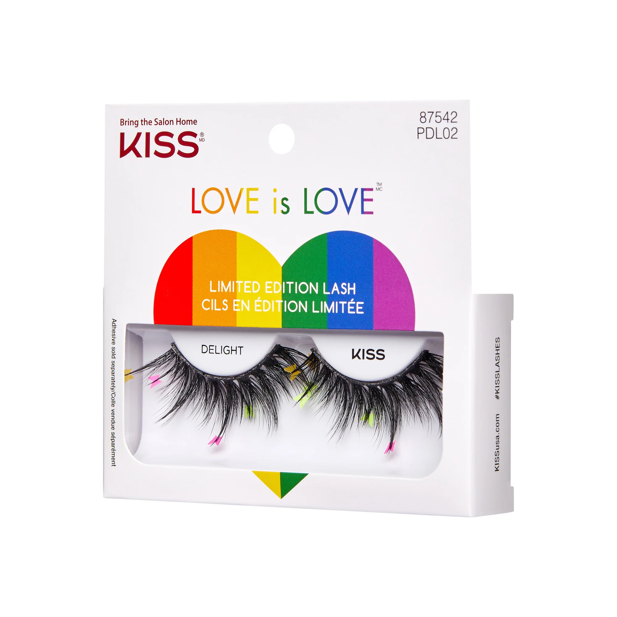 KISS 'Love is Love' Pride False Eyelashes - Delight