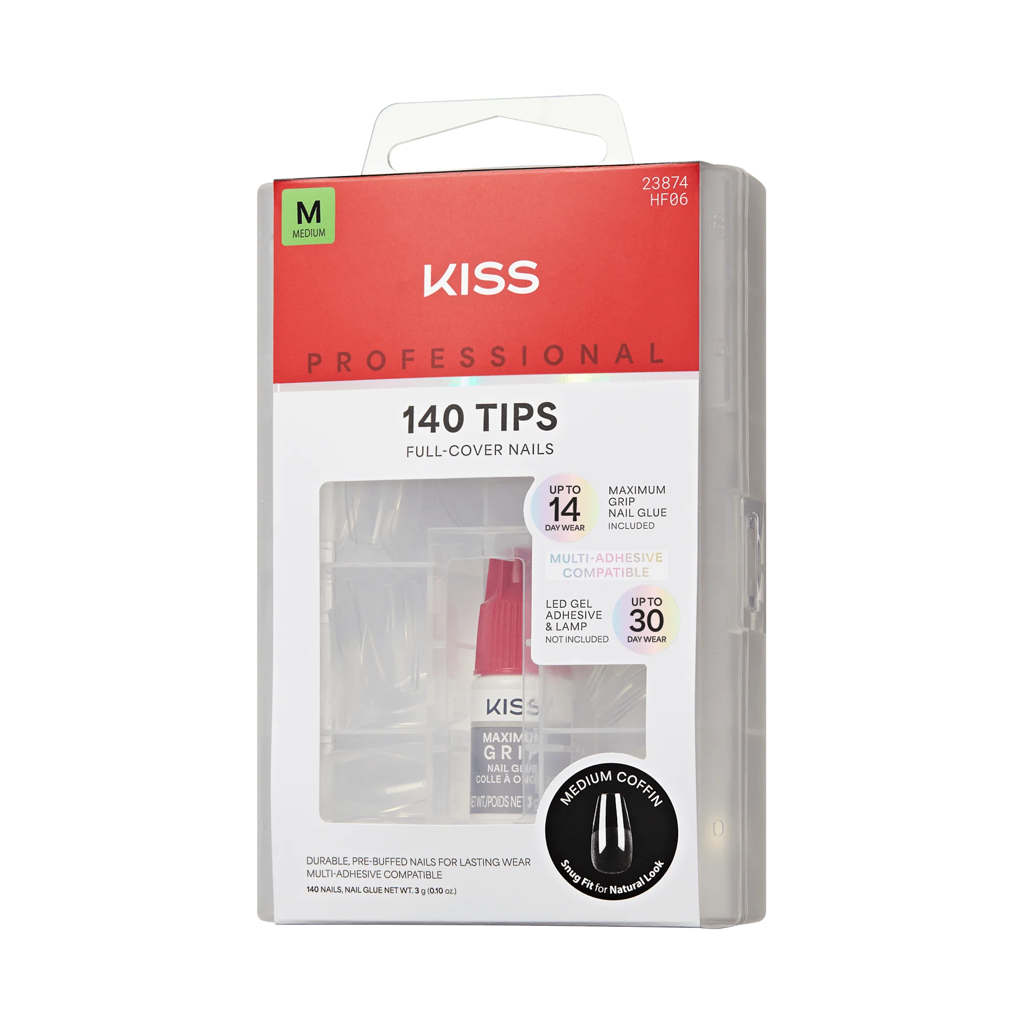 KISS Professional Full Cover Press On Nails - Luminous - Image 5