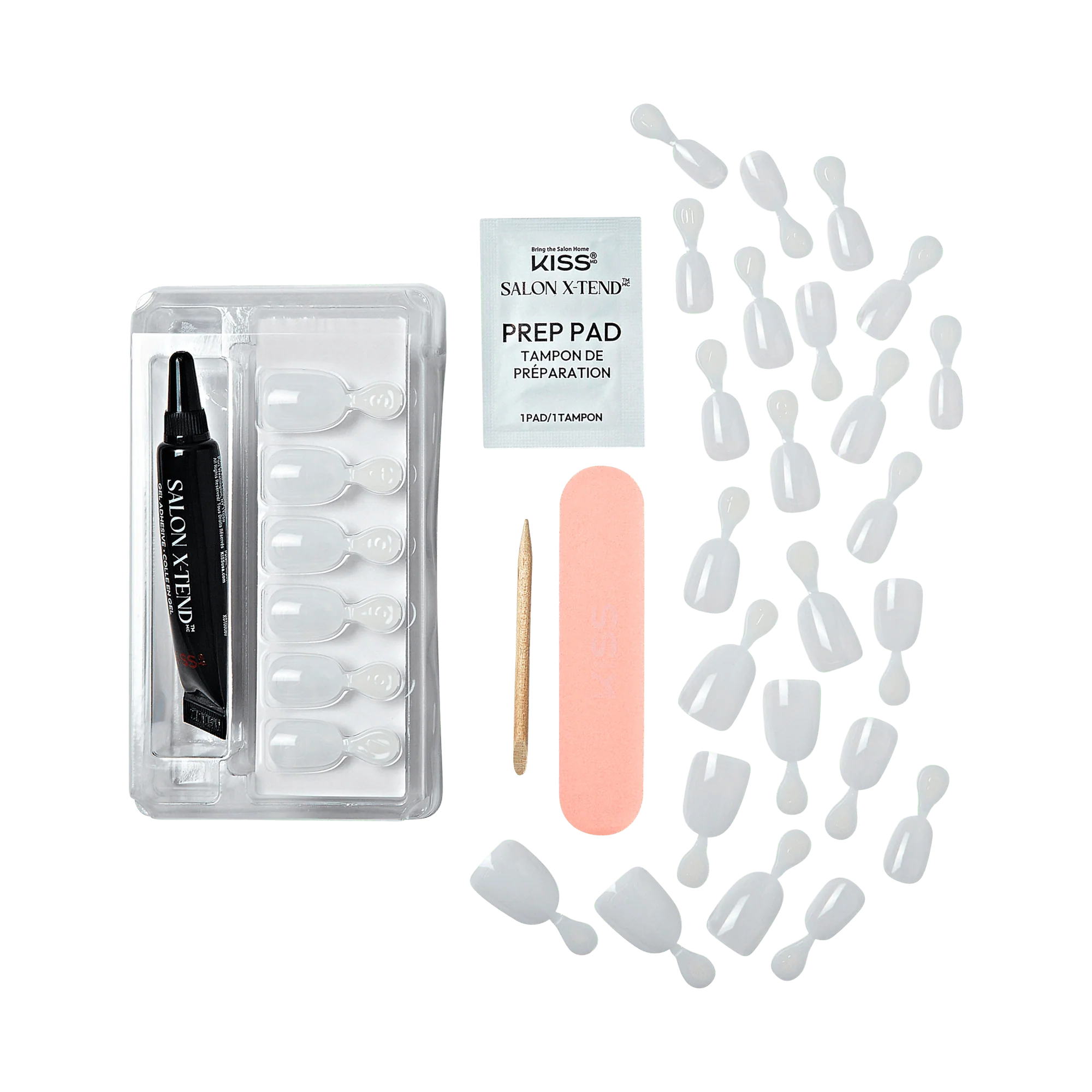 KISS Salon X-tend Color Press On Gel Nails - Keep It - Image 4